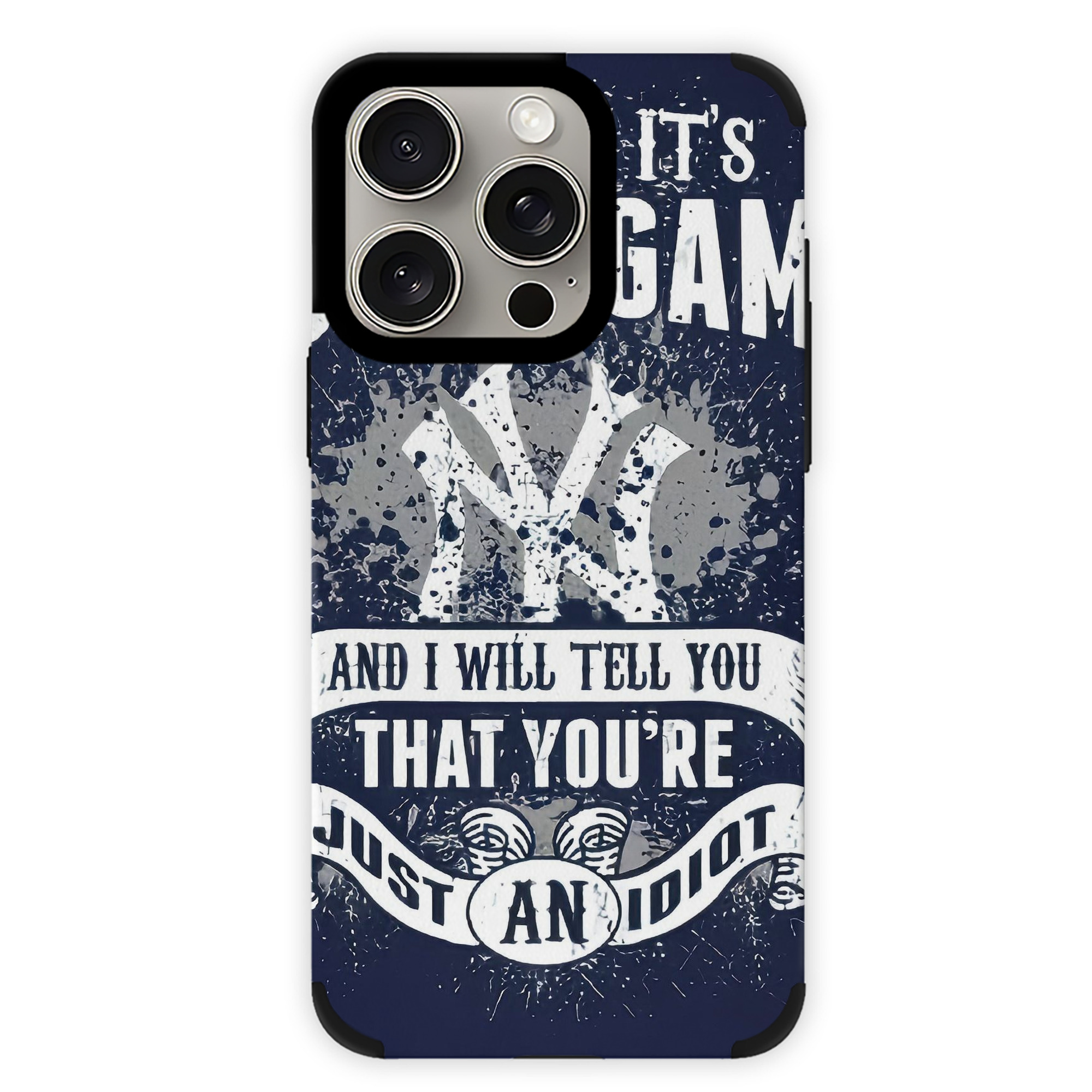 New York Yankees 322 IPhone 15 Pro Max PU Leather Case – Soft Lining, 360° Protection – Precise Fit, 3D Buttons, Easy Charging – Anti-Yellowing, Easy To Clean