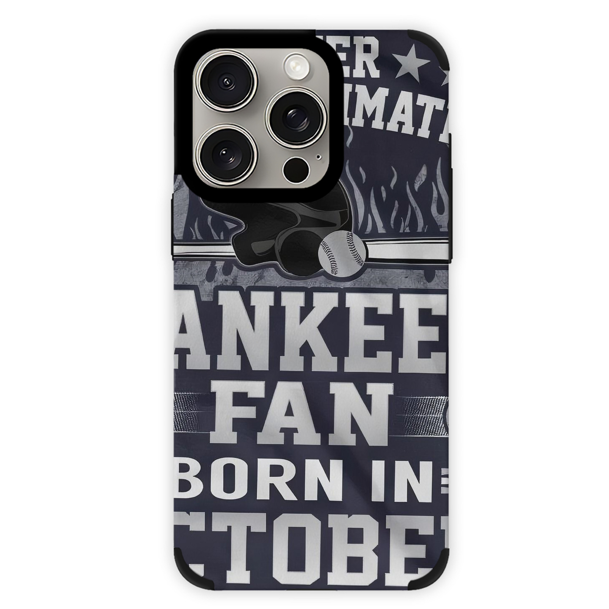 New York Yankees 349 IPhone 15 Pro Max PU Leather Case – Soft Lining, 360° Protection – Precise Fit, 3D Buttons, Easy Charging – Anti-Yellowing, Easy To Clean