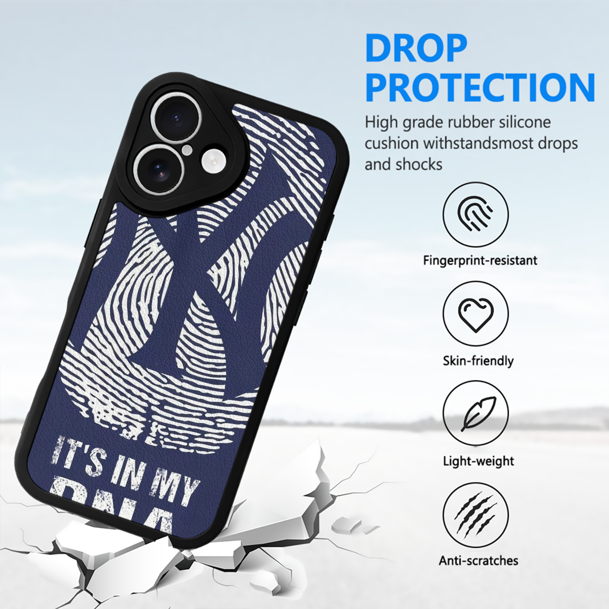 New York Yankees 145 IPhone 16 Silicone Leather Case – UV Print, Lambskin Texture – Perfect Fit, Wireless Charging Compatible, Scratch Resistant, Precise Cutouts – Stylish Protection For IPhone 16