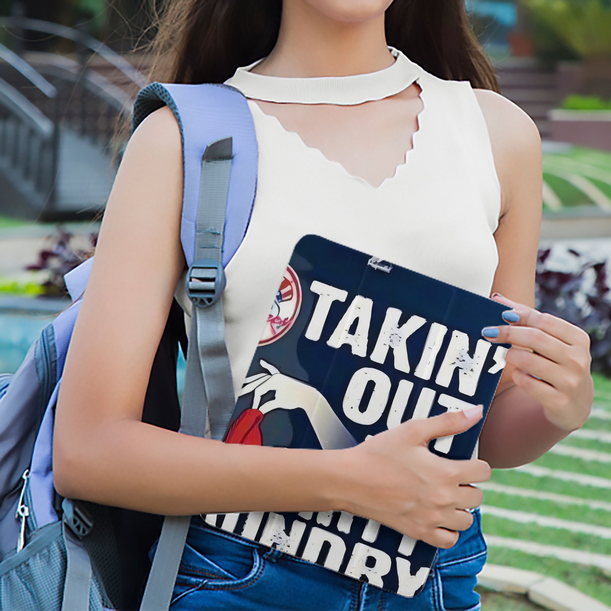New York Yankees 210 Premium Tri-Fold PU Leather & Silicone IPad Case With Pencil Slot – Fits 9.5,10.5,10.9 – Adjustable Stand, Slim, Protective