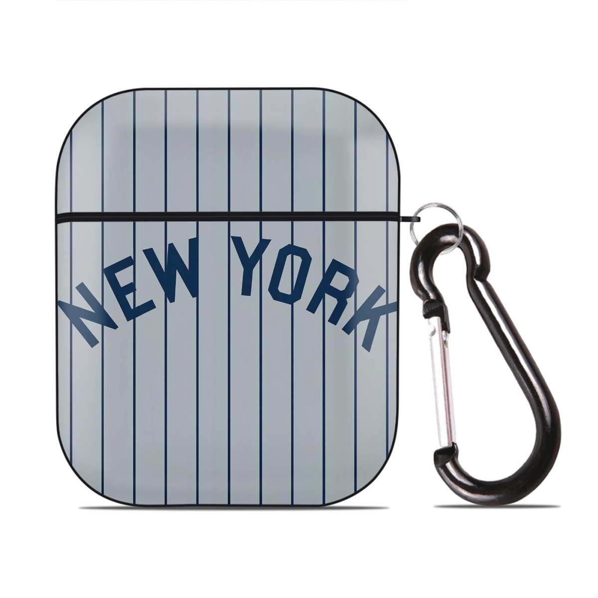 New York Yankees 159 AirPods 2 Case Hard Shell Black, Flexible PC Material, Precise Cutouts, Full Protection, Anti-Fingerprint, Washable, Includes Keychain – Durable & Slim Design