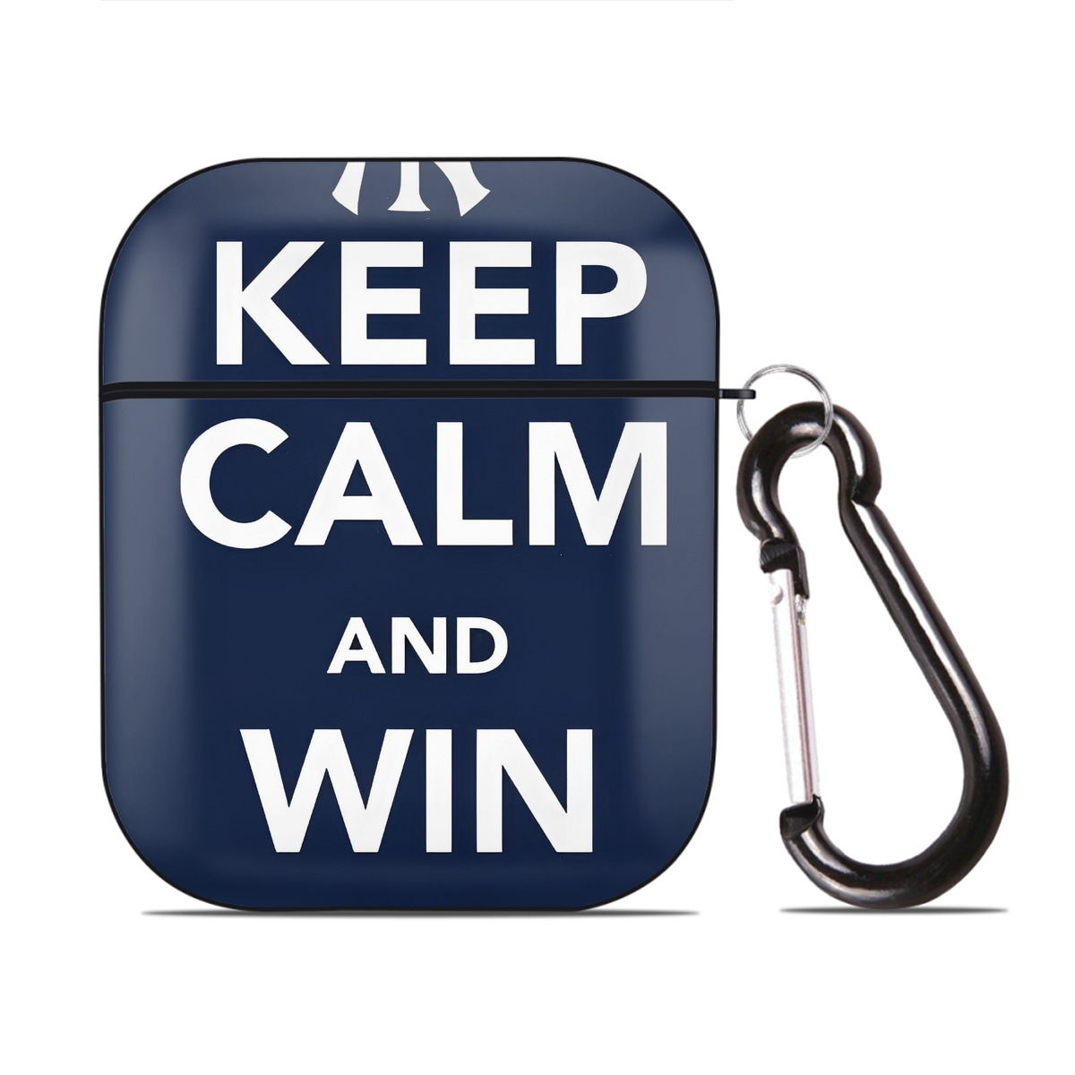 New York Yankees 169 AirPods 2 Case Hard Shell Black, Flexible PC Material, Precise Cutouts, Full Protection, Anti-Fingerprint, Washable, Includes Keychain – Durable & Slim Design