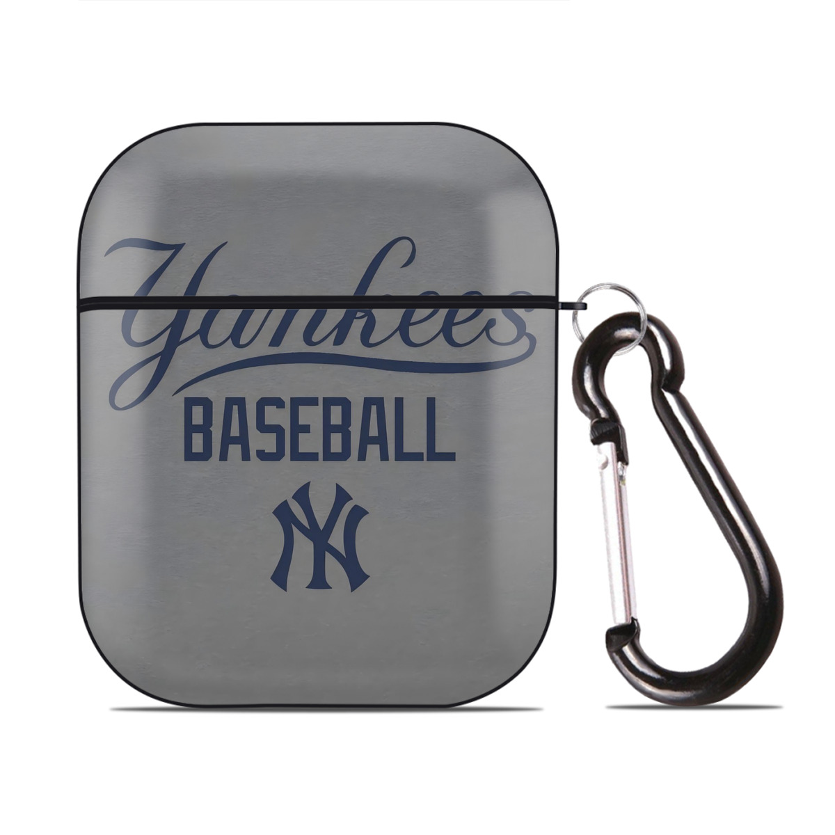 New York Yankees 147 AirPods 2 Case Hard Shell Black, Flexible PC Material, Precise Cutouts, Full Protection, Anti-Fingerprint, Washable, Includes Keychain – Durable & Slim Design