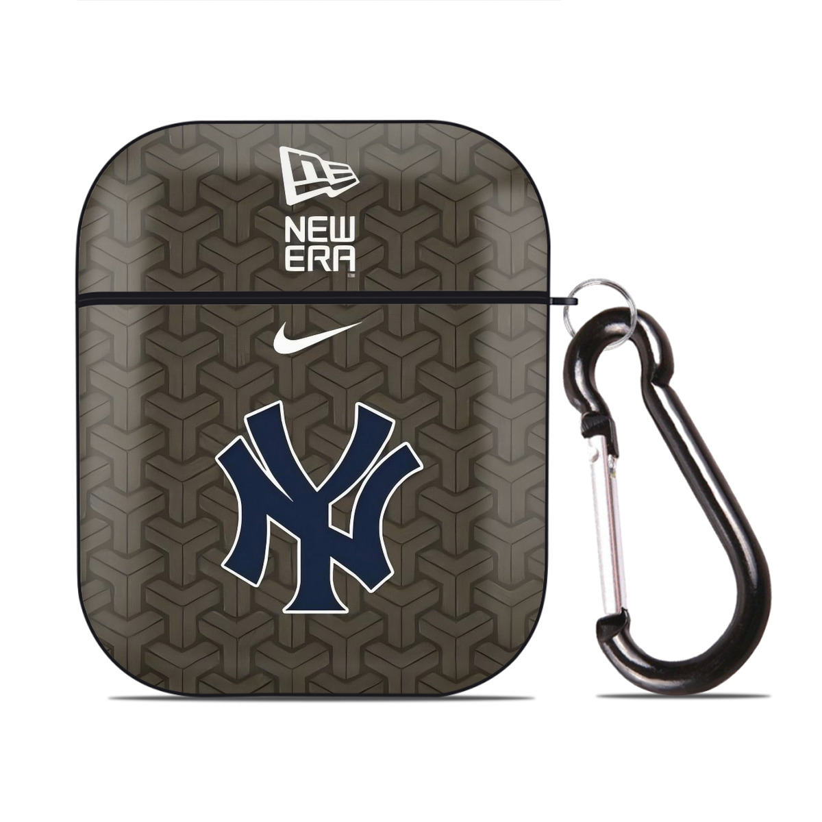 New York Yankees 318 AirPods 2 Case Hard Shell Black, Flexible PC Material, Precise Cutouts, Full Protection, Anti-Fingerprint, Washable, Includes Keychain – Durable & Slim Design