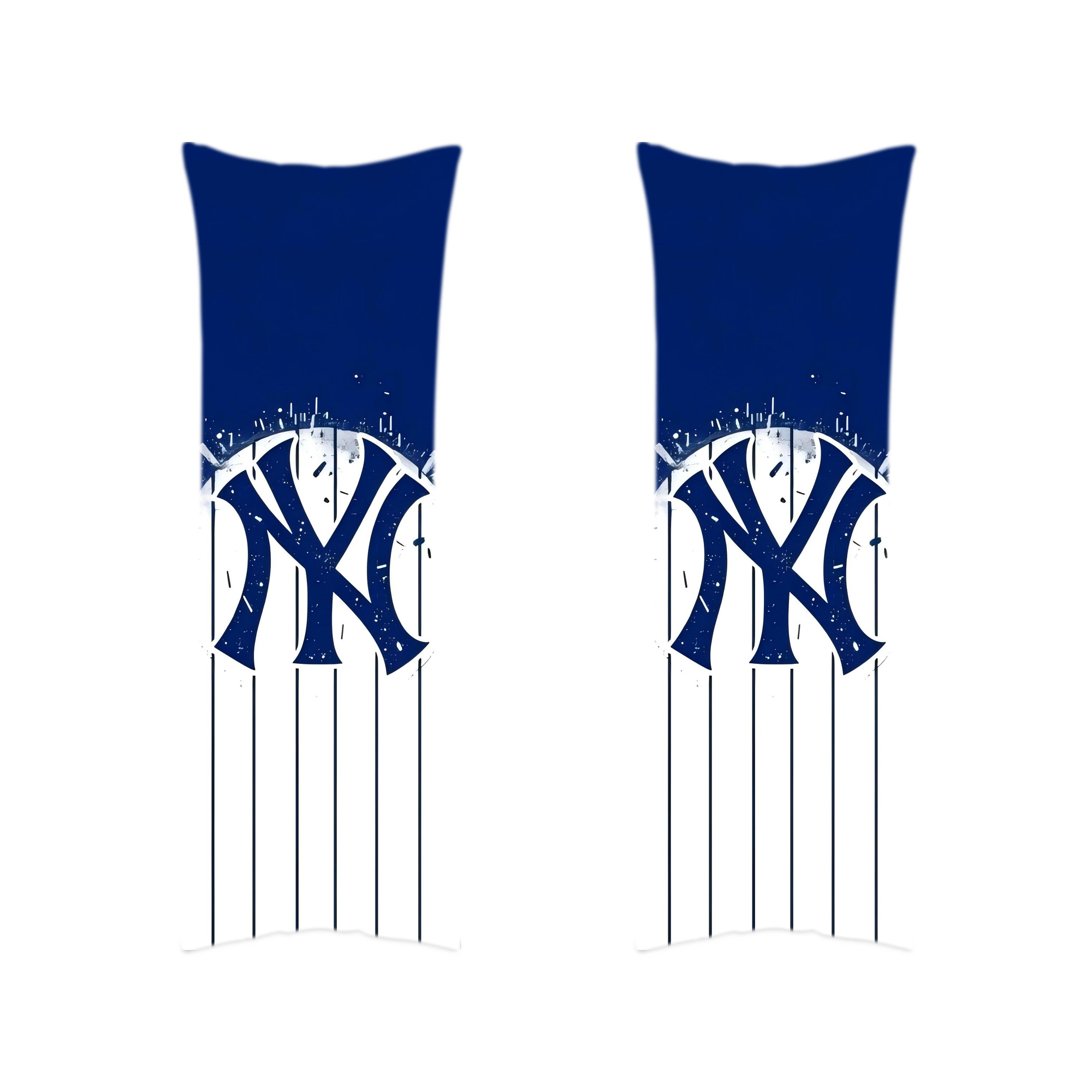 New York Yankees 106 Soft Double-Sided Long Body Pillow Cover, Multiple Sizes, Durable Polyester, Invisible Zipper, Breathable, Easy Care, Wrinkle-Resistant