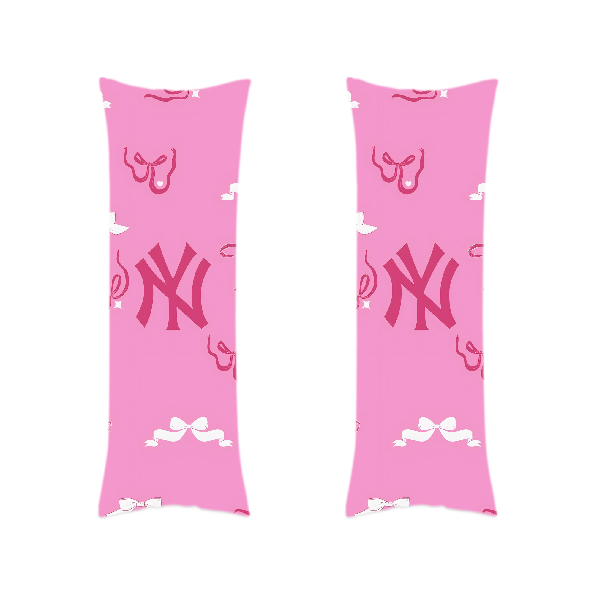 New York Yankees 220 Soft Double-Sided Long Body Pillow Cover, Multiple Sizes, Durable Polyester, Invisible Zipper, Breathable, Easy Care, Wrinkle-Resistant