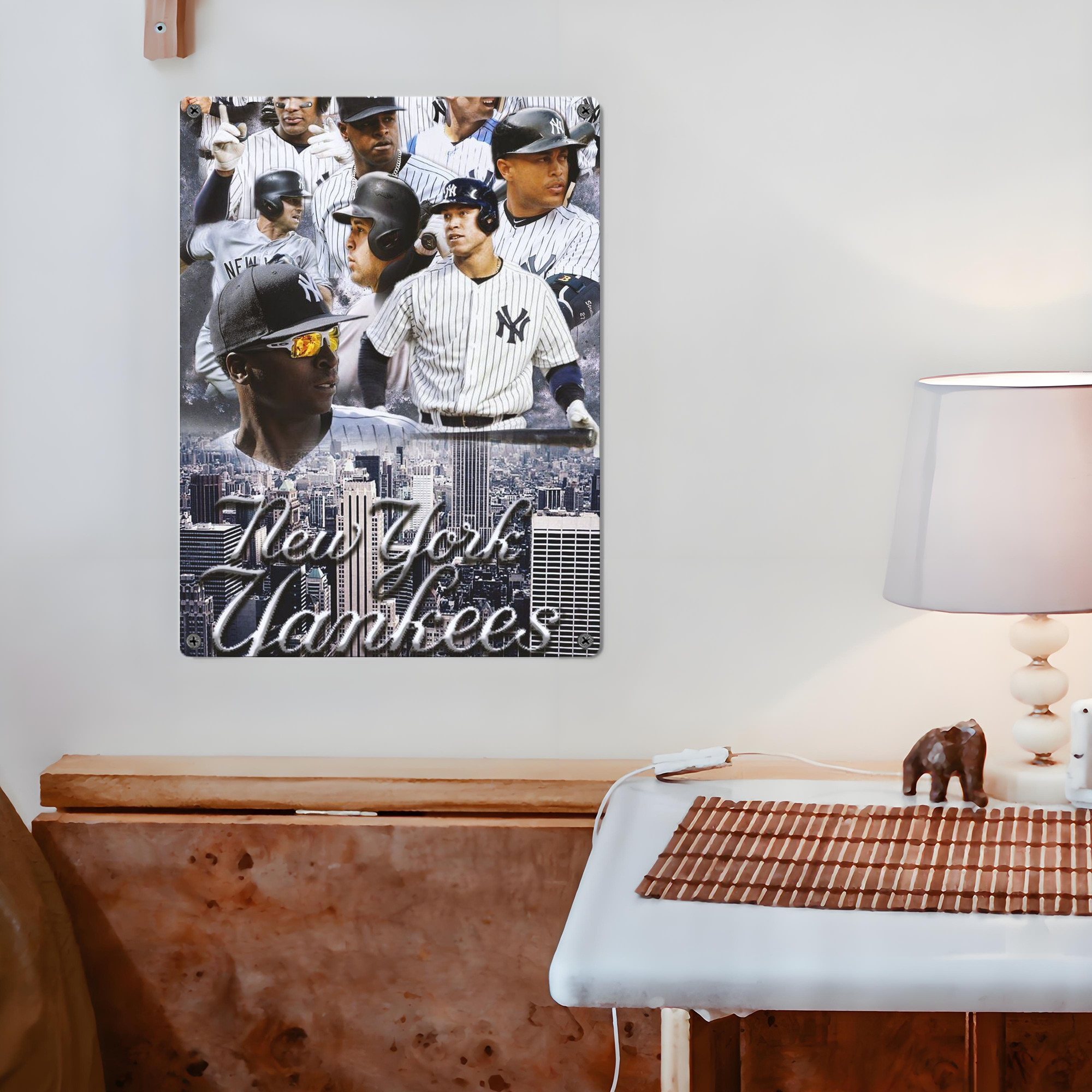 New York Yankees 101 Vintage Metal Tin Sign 12x16inch – Retro Wall Art Decor For Home, Bar, Kitchen, Bedroom, Office – Durable Iron Sheet Poster, Easy To Hang, Full-Color Printing