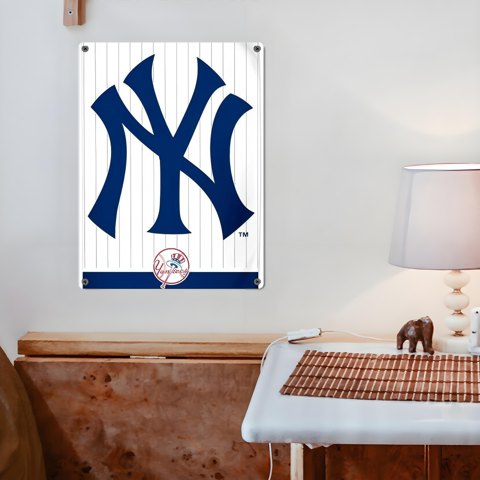 New York Yankees 134 Vintage Metal Tin Sign 12x16inch – Retro Wall Art Decor For Home, Bar, Kitchen, Bedroom, Office – Durable Iron Sheet Poster, Easy To Hang, Full-Color Printing