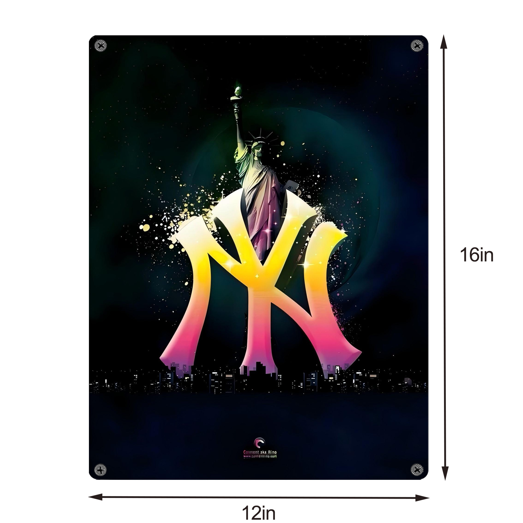 New York Yankees 149 Vintage Metal Tin Sign 12x16inch – Retro Wall Art Decor For Home, Bar, Kitchen, Bedroom, Office – Durable Iron Sheet Poster, Easy To Hang, Full-Color Printing