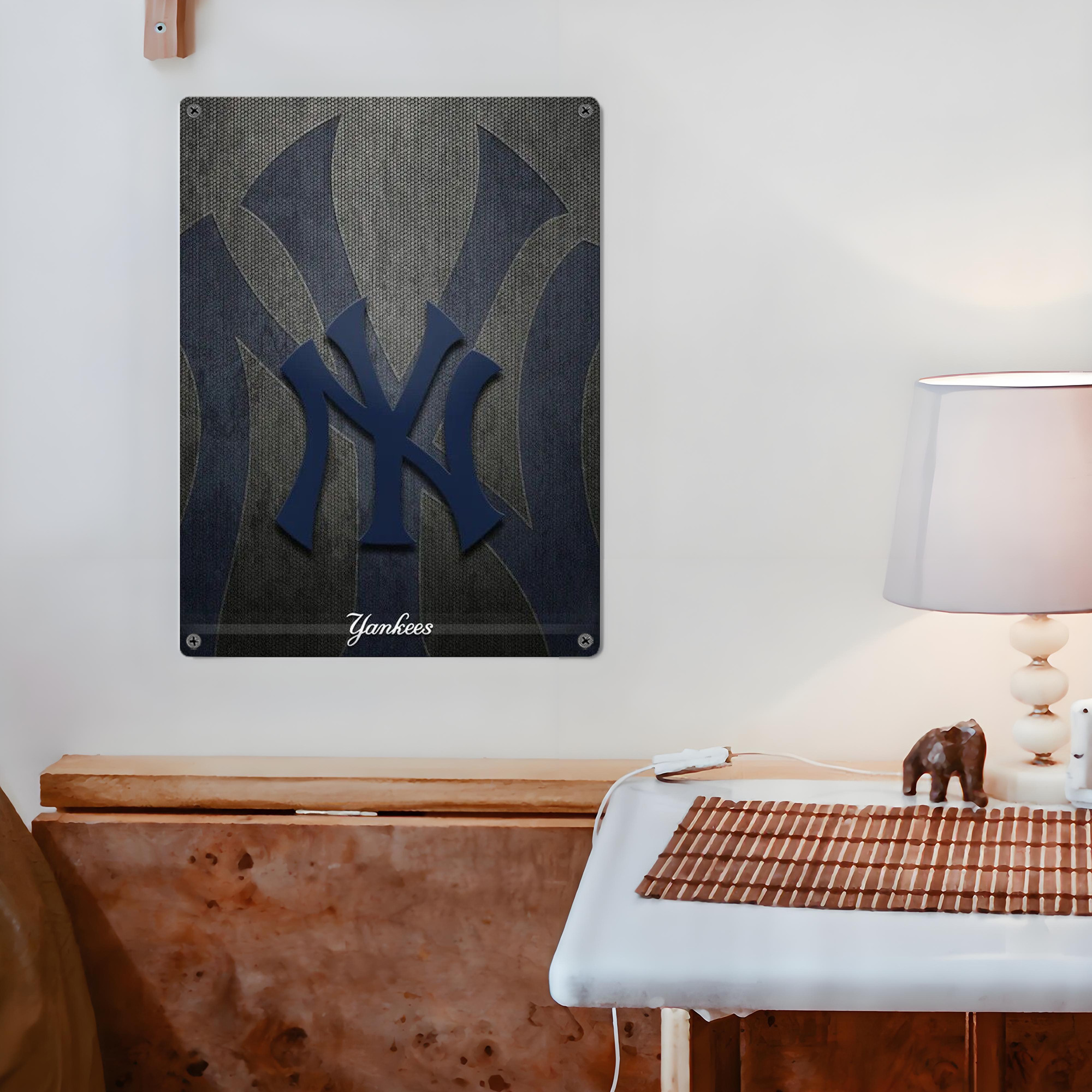 New York Yankees 153 Vintage Metal Tin Sign 12x16inch – Retro Wall Art Decor For Home, Bar, Kitchen, Bedroom, Office – Durable Iron Sheet Poster, Easy To Hang, Full-Color Printing