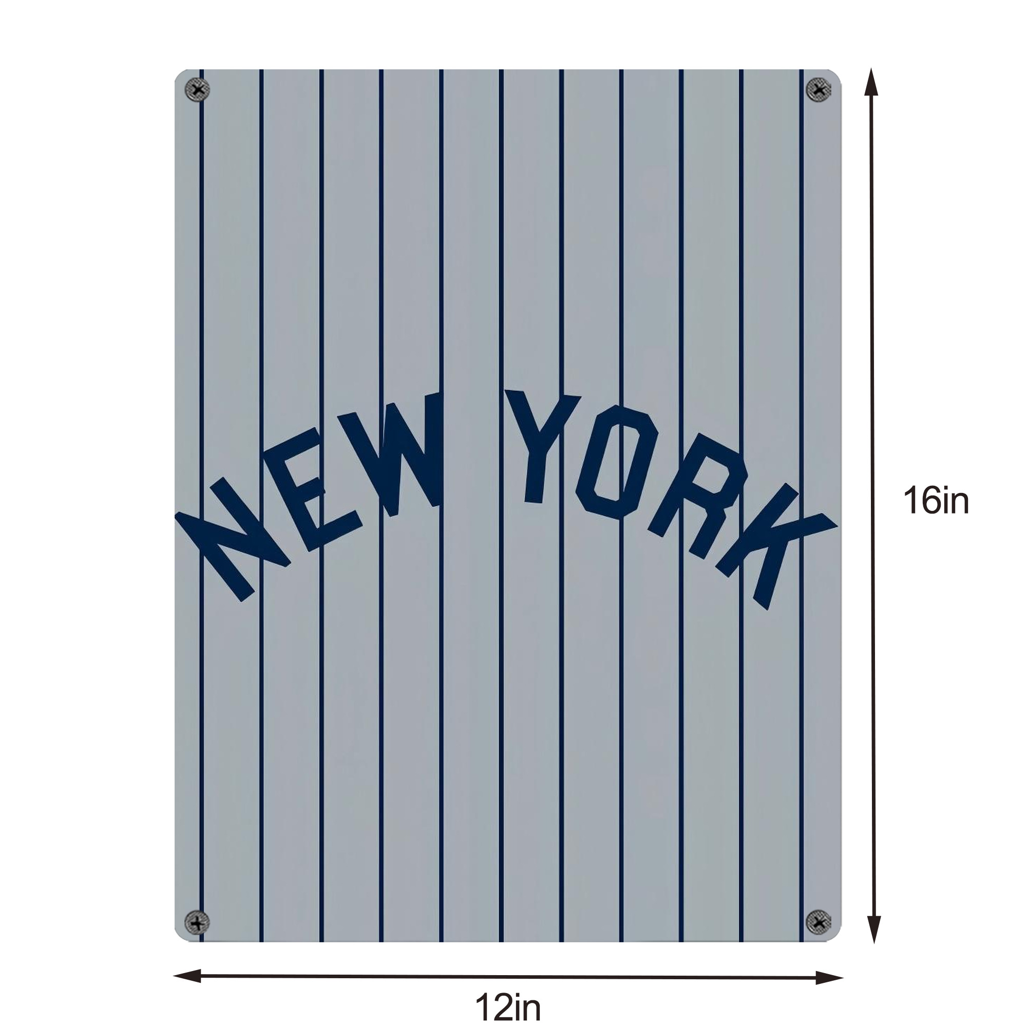 New York Yankees 159 Vintage Metal Tin Sign 12x16inch – Retro Wall Art Decor For Home, Bar, Kitchen, Bedroom, Office – Durable Iron Sheet Poster, Easy To Hang, Full-Color Printing