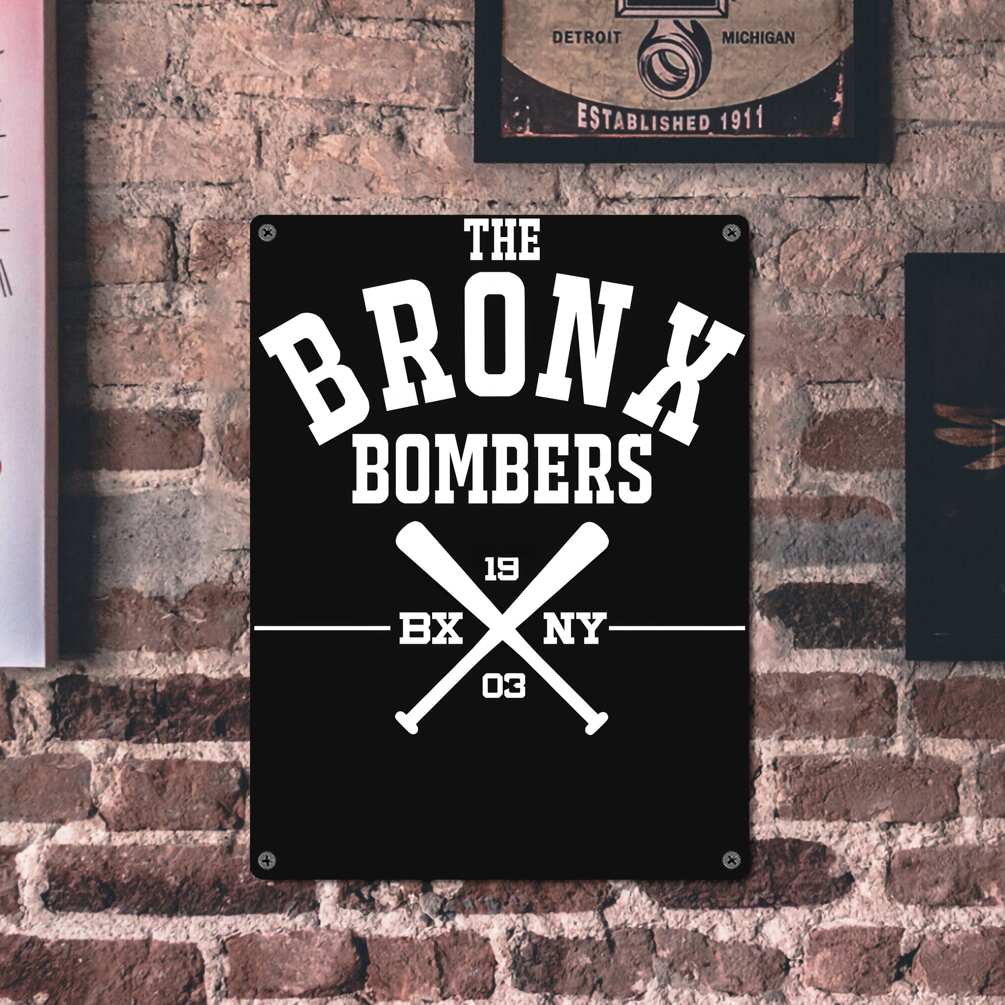 New York Yankees 163 Vintage Metal Tin Sign 12x16inch – Retro Wall Art Decor For Home, Bar, Kitchen, Bedroom, Office – Durable Iron Sheet Poster, Easy To Hang, Full-Color Printing