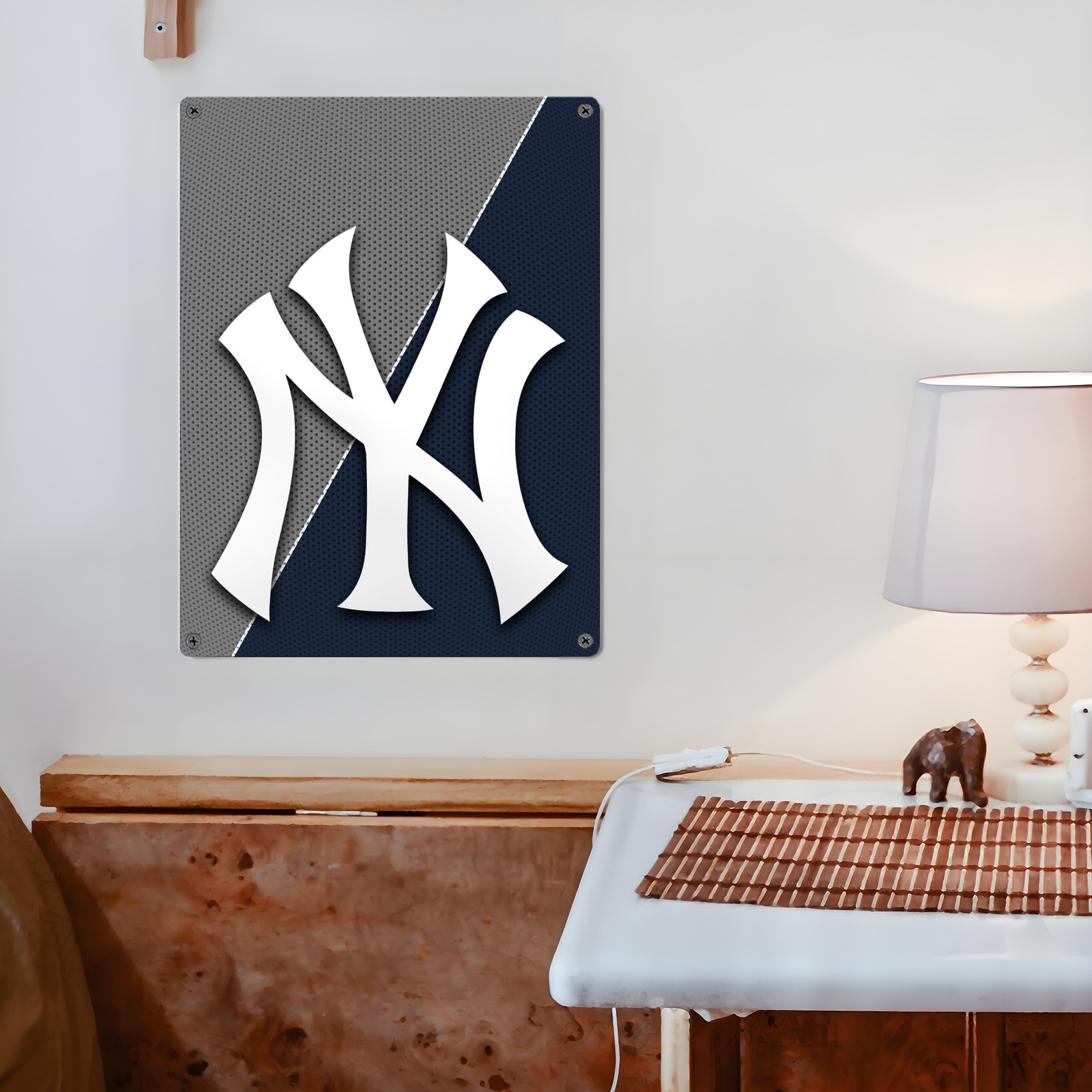 New York Yankees 177 Vintage Metal Tin Sign 12x16inch – Retro Wall Art Decor For Home, Bar, Kitchen, Bedroom, Office – Durable Iron Sheet Poster, Easy To Hang, Full-Color Printing
