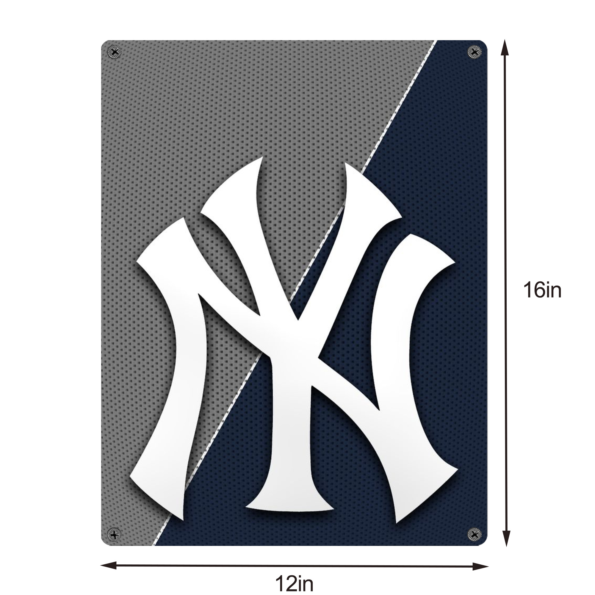 New York Yankees 177 Vintage Metal Tin Sign 12x16inch – Retro Wall Art Decor For Home, Bar, Kitchen, Bedroom, Office – Durable Iron Sheet Poster, Easy To Hang, Full-Color Printing