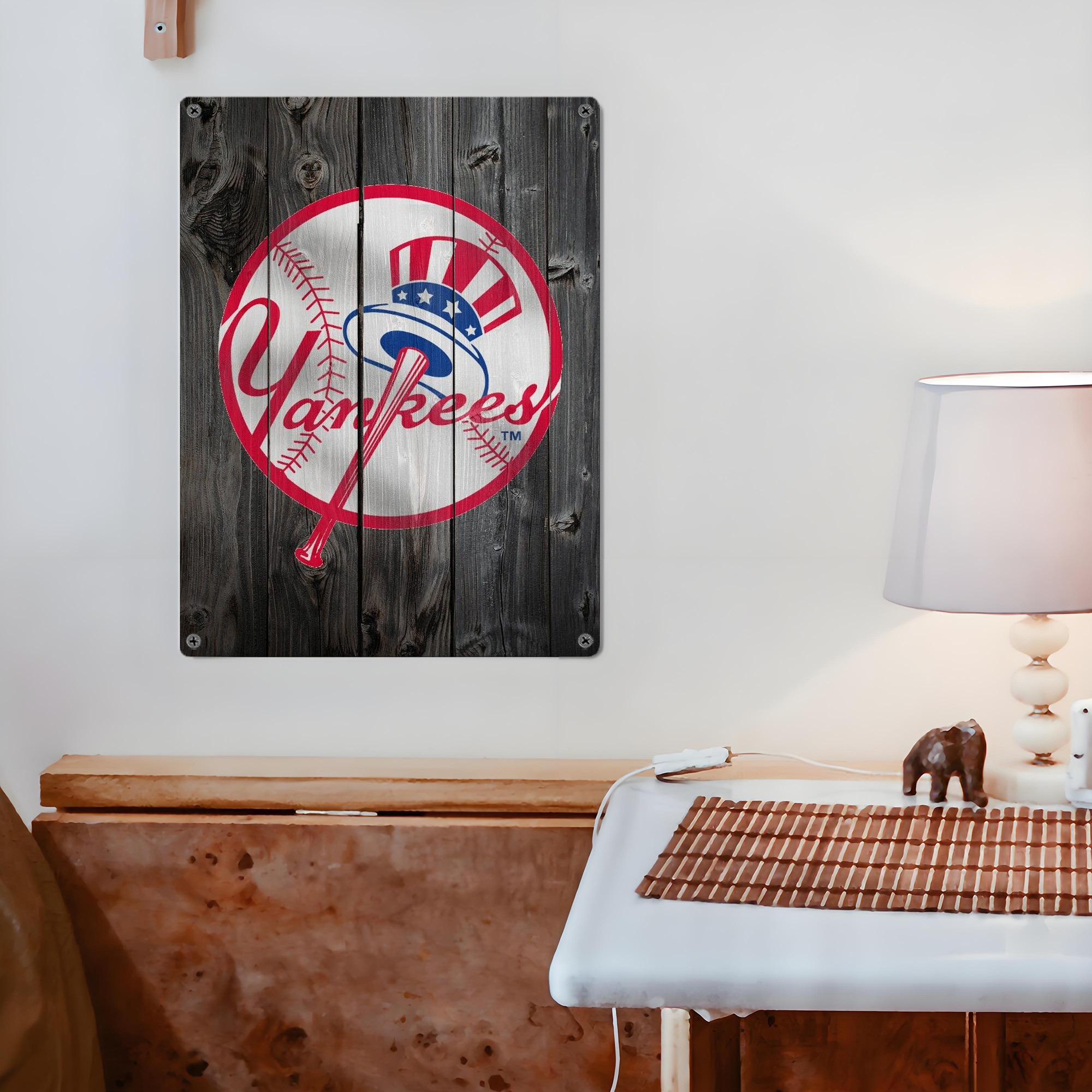 New York Yankees 189 Vintage Metal Tin Sign 12x16inch – Retro Wall Art Decor For Home, Bar, Kitchen, Bedroom, Office – Durable Iron Sheet Poster, Easy To Hang, Full-Color Printing