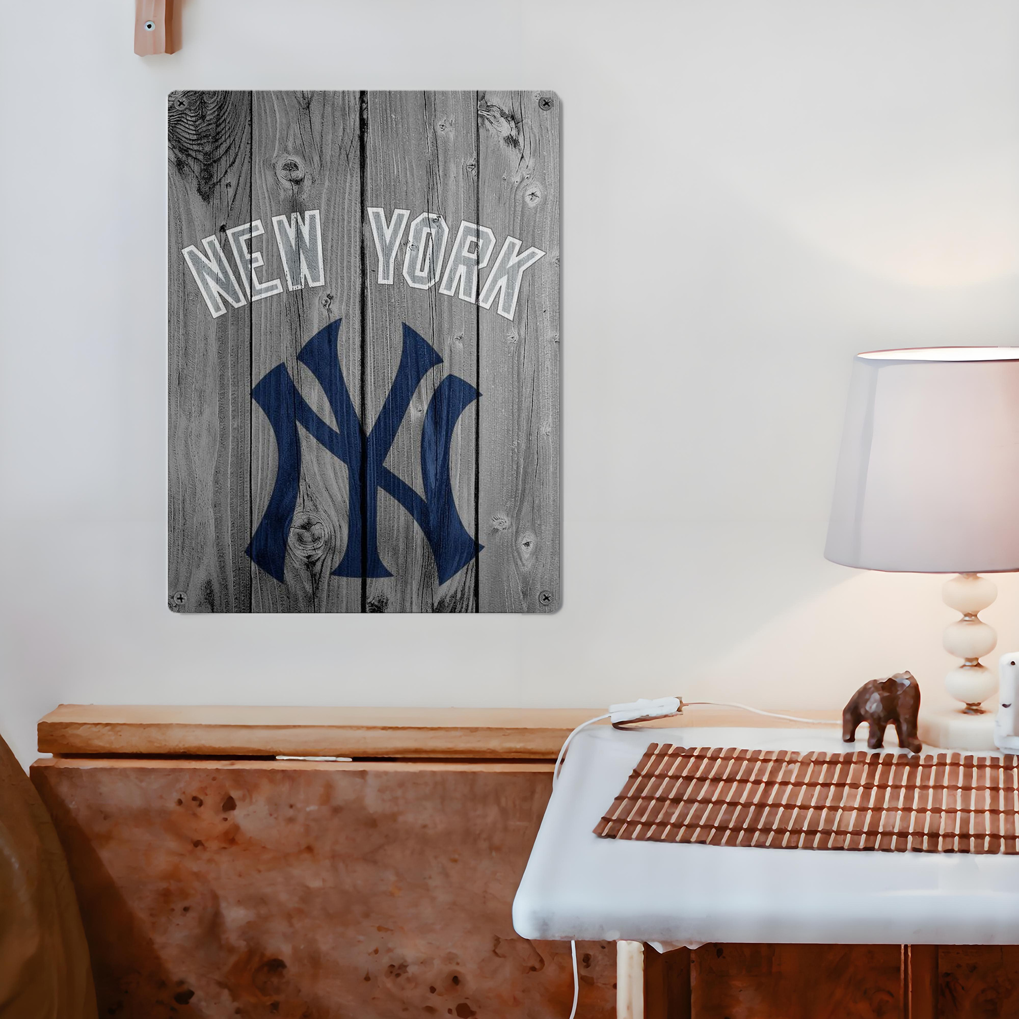 New York Yankees 204 Vintage Metal Tin Sign 12x16inch – Retro Wall Art Decor For Home, Bar, Kitchen, Bedroom, Office – Durable Iron Sheet Poster, Easy To Hang, Full-Color Printing