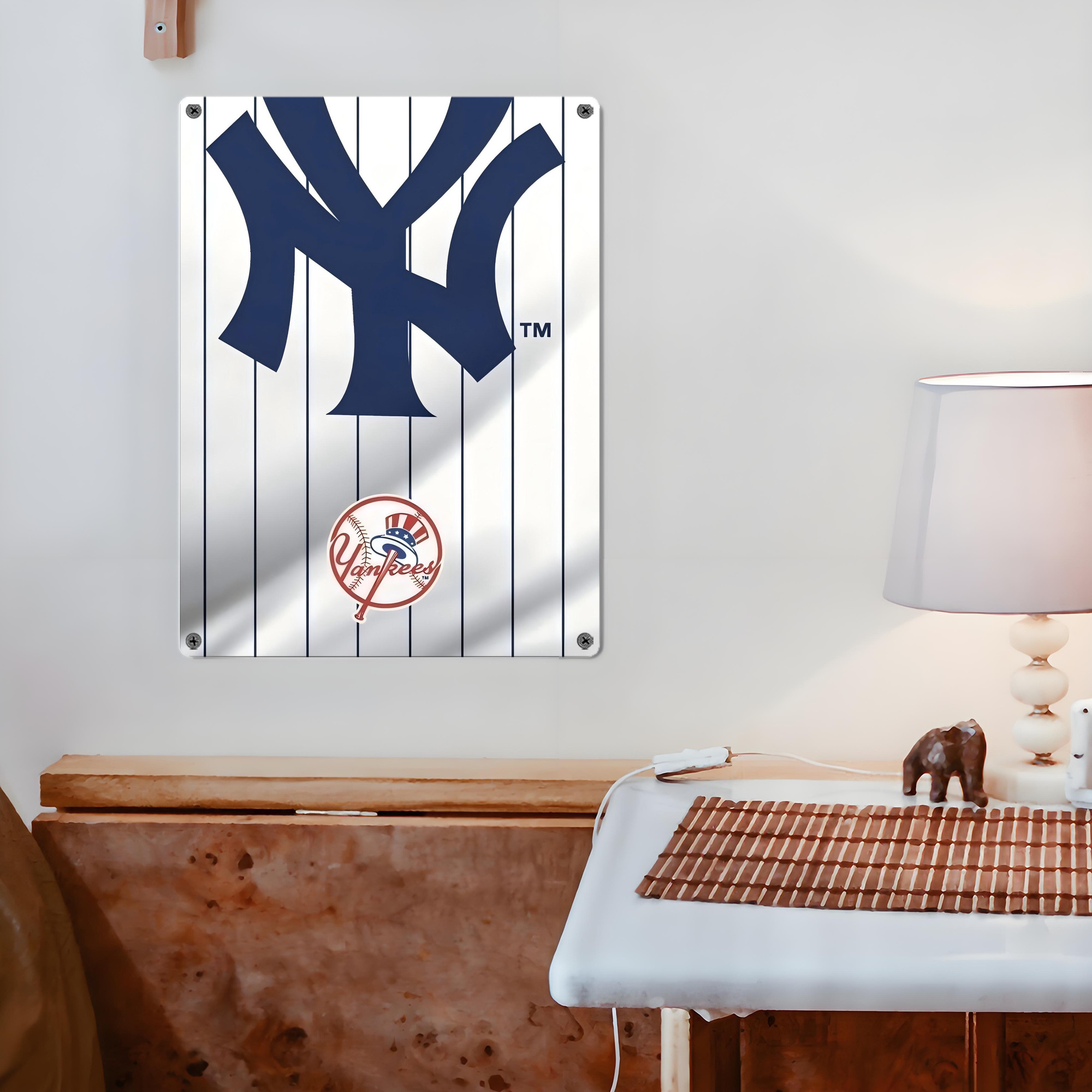 New York Yankees 126 Vintage Metal Tin Sign 12x16inch – Retro Wall Art Decor For Home, Bar, Kitchen, Bedroom, Office – Durable Iron Sheet Poster, Easy To Hang, Full-Color Printing