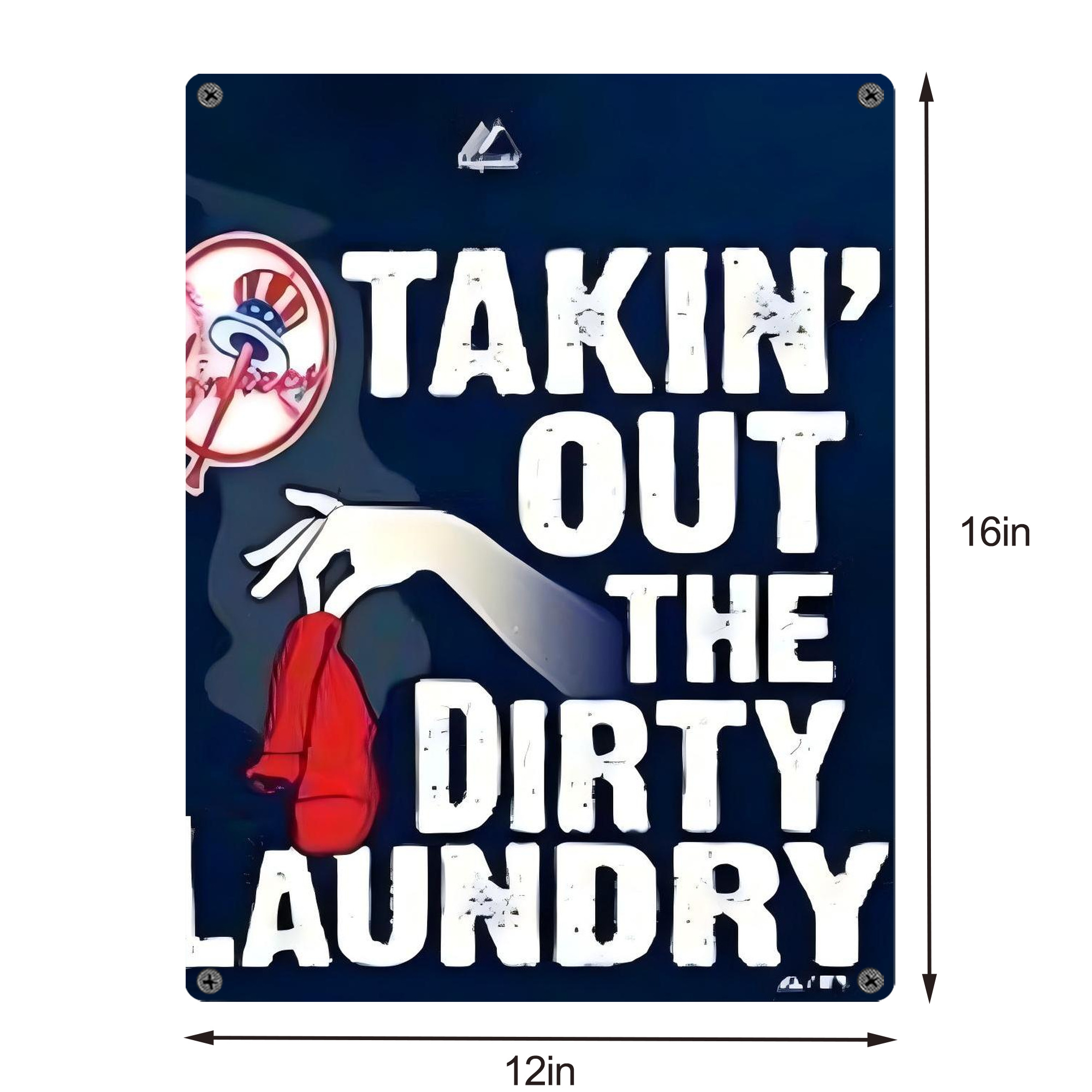 New York Yankees 210 Vintage Metal Tin Sign 12x16inch – Retro Wall Art Decor For Home, Bar, Kitchen, Bedroom, Office – Durable Iron Sheet Poster, Easy To Hang, Full-Color Printing