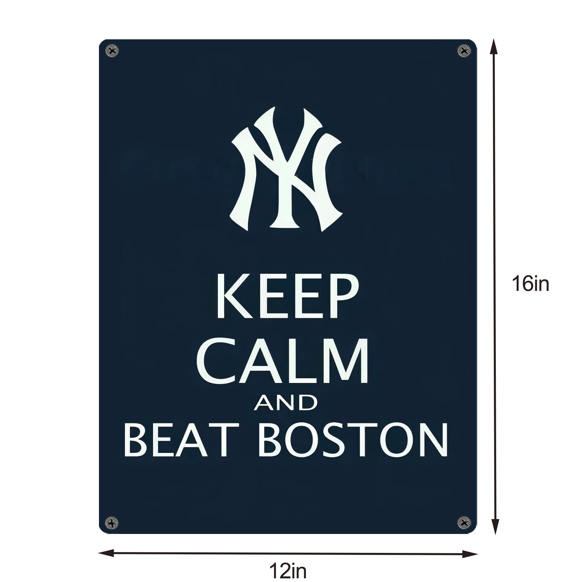 New York Yankees 136 Vintage Metal Tin Sign 12x16inch – Retro Wall Art Decor For Home, Bar, Kitchen, Bedroom, Office – Durable Iron Sheet Poster, Easy To Hang, Full-Color Printing