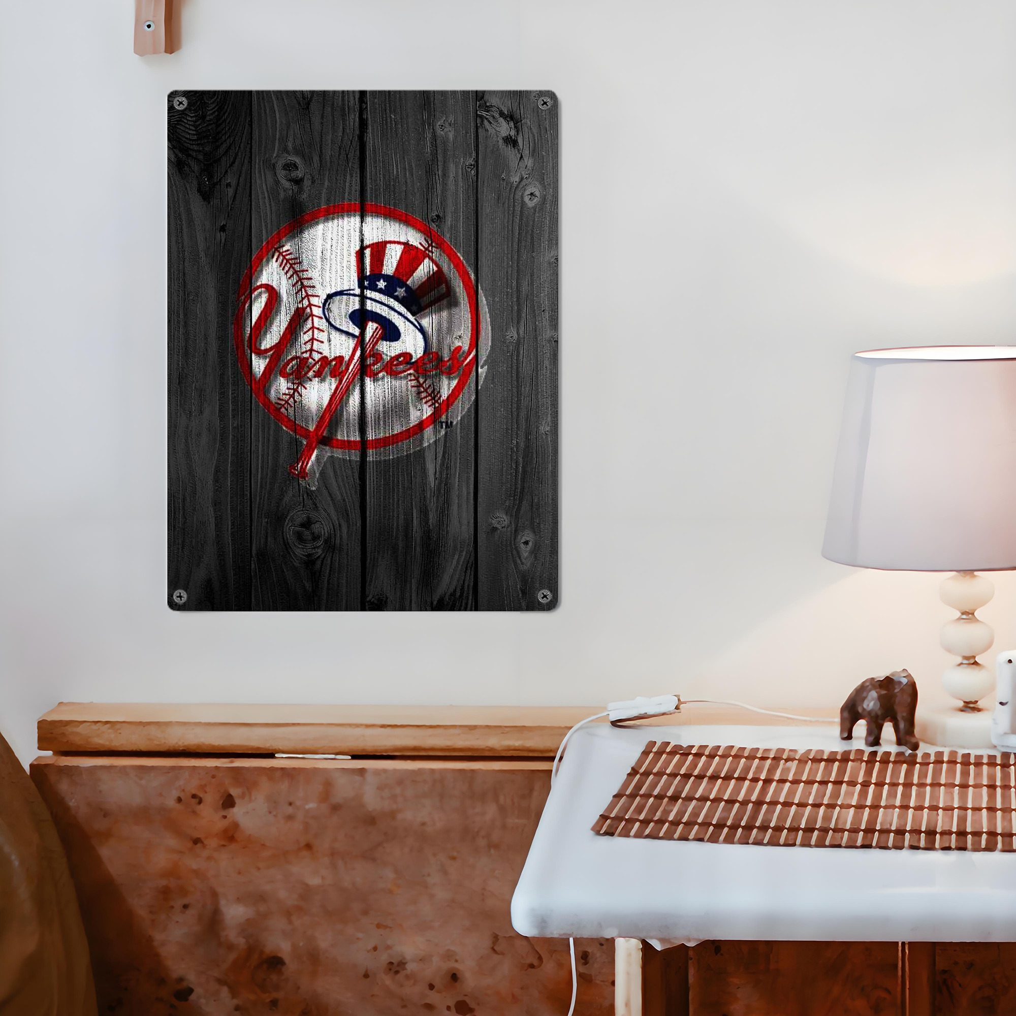 New York Yankees 131 Vintage Metal Tin Sign 12x16inch – Retro Wall Art Decor For Home, Bar, Kitchen, Bedroom, Office – Durable Iron Sheet Poster, Easy To Hang, Full-Color Printing