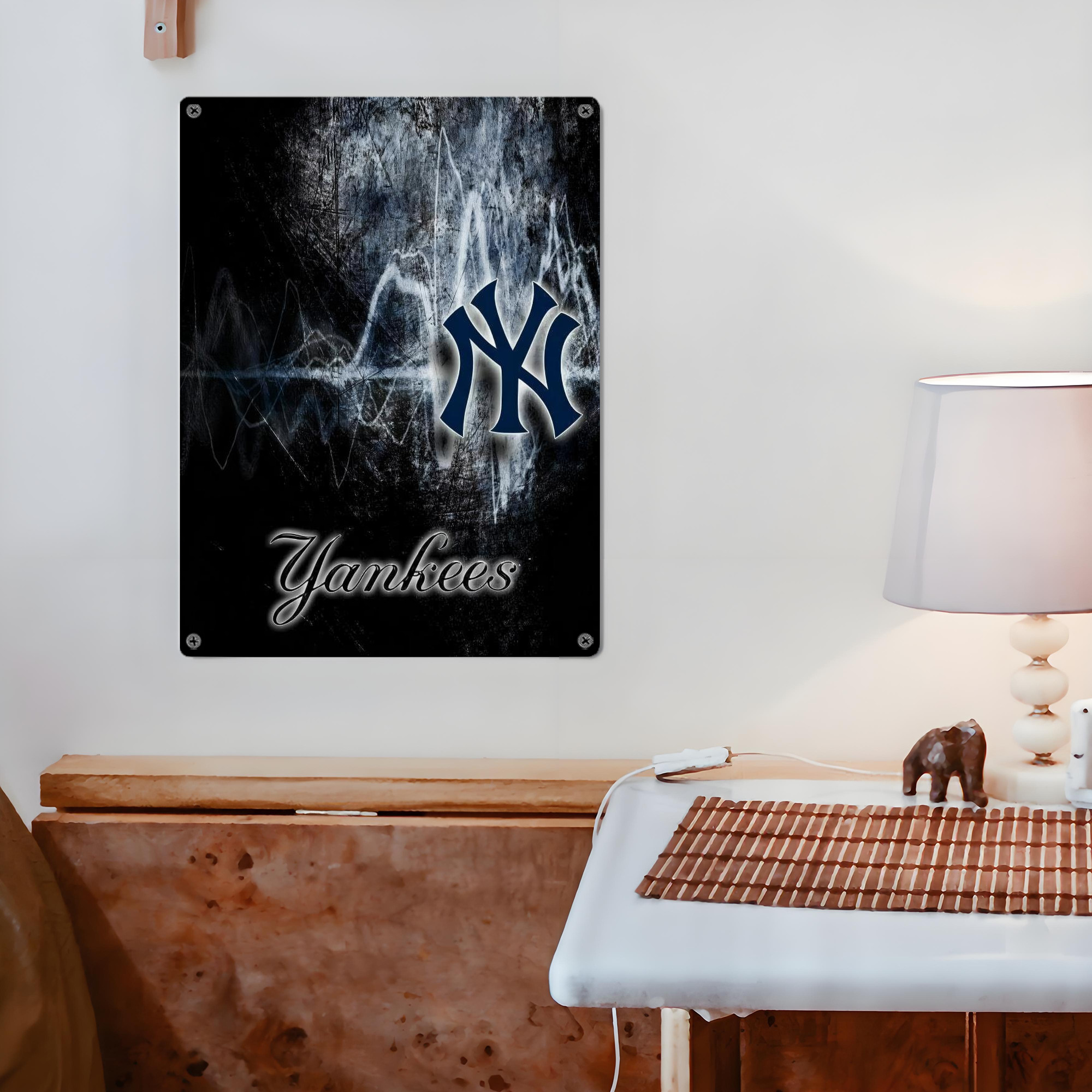 New York Yankees 146 Vintage Metal Tin Sign 12x16inch – Retro Wall Art Decor For Home, Bar, Kitchen, Bedroom, Office – Durable Iron Sheet Poster, Easy To Hang, Full-Color Printing