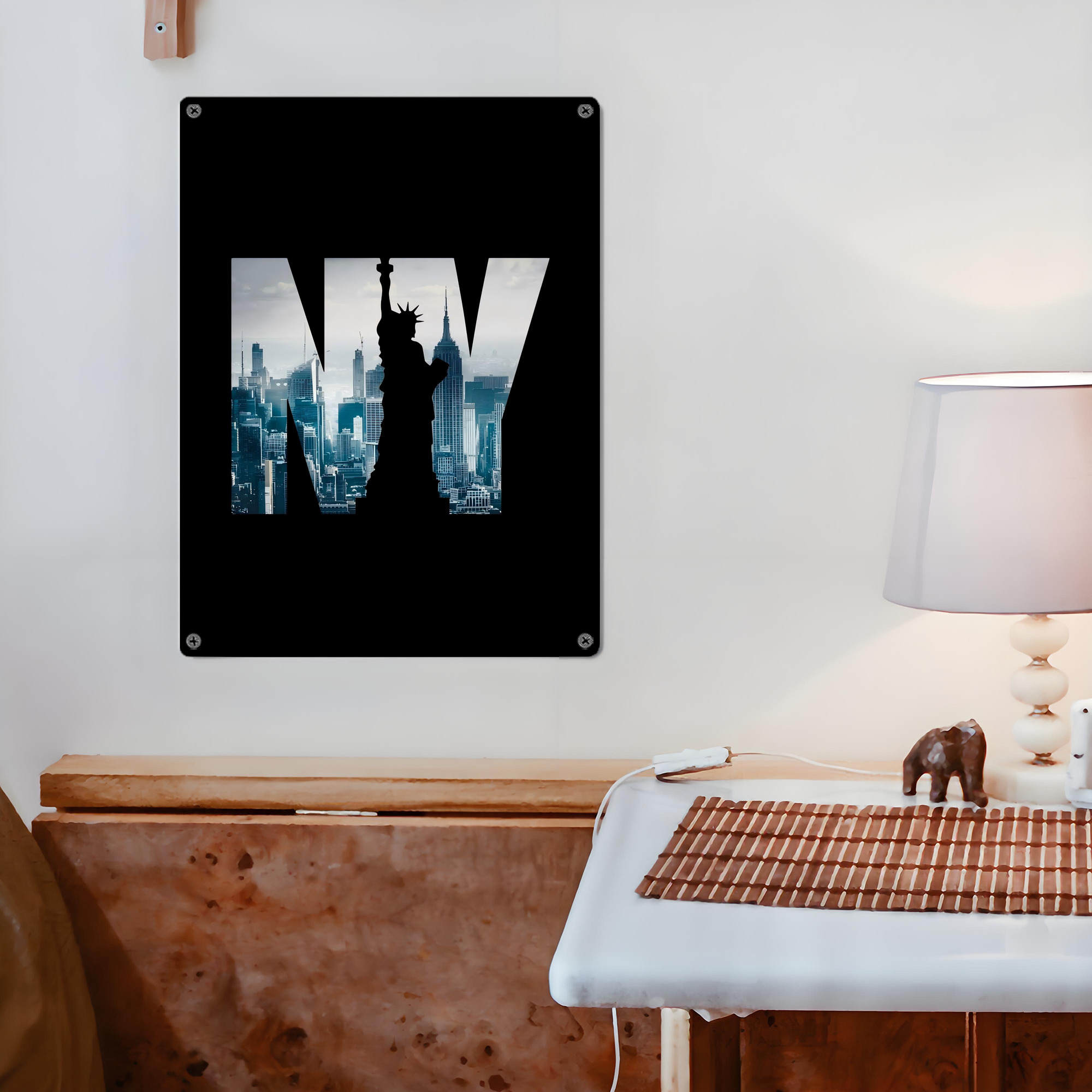 New York Yankees 142 Vintage Metal Tin Sign 12x16inch – Retro Wall Art Decor For Home, Bar, Kitchen, Bedroom, Office – Durable Iron Sheet Poster, Easy To Hang, Full-Color Printing