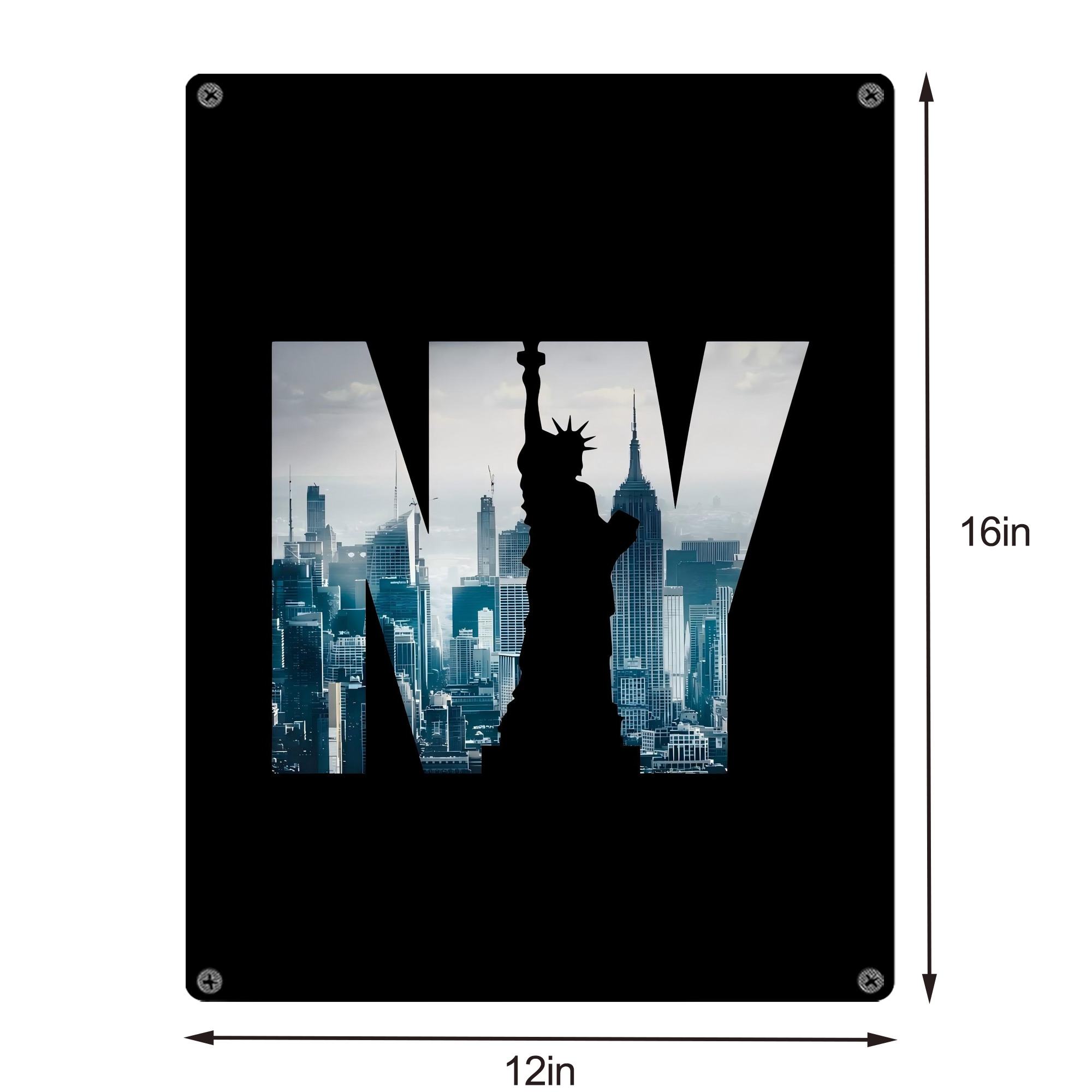 New York Yankees 142 Vintage Metal Tin Sign 12x16inch – Retro Wall Art Decor For Home, Bar, Kitchen, Bedroom, Office – Durable Iron Sheet Poster, Easy To Hang, Full-Color Printing