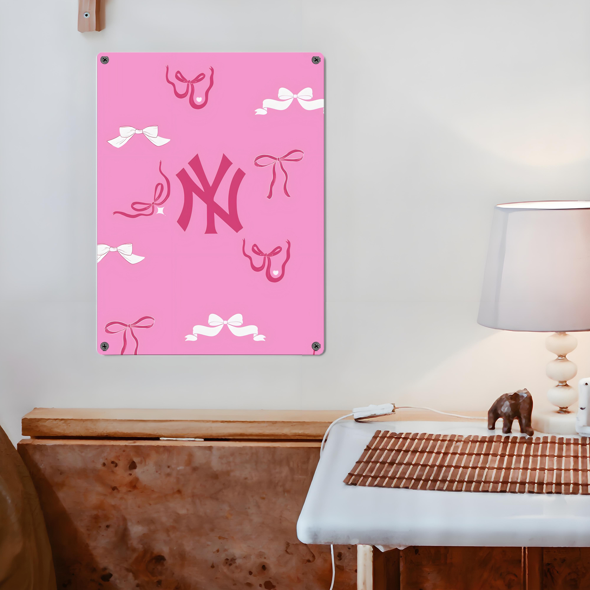 New York Yankees 220 Vintage Metal Tin Sign 12x16inch – Retro Wall Art Decor For Home, Bar, Kitchen, Bedroom, Office – Durable Iron Sheet Poster, Easy To Hang, Full-Color Printing