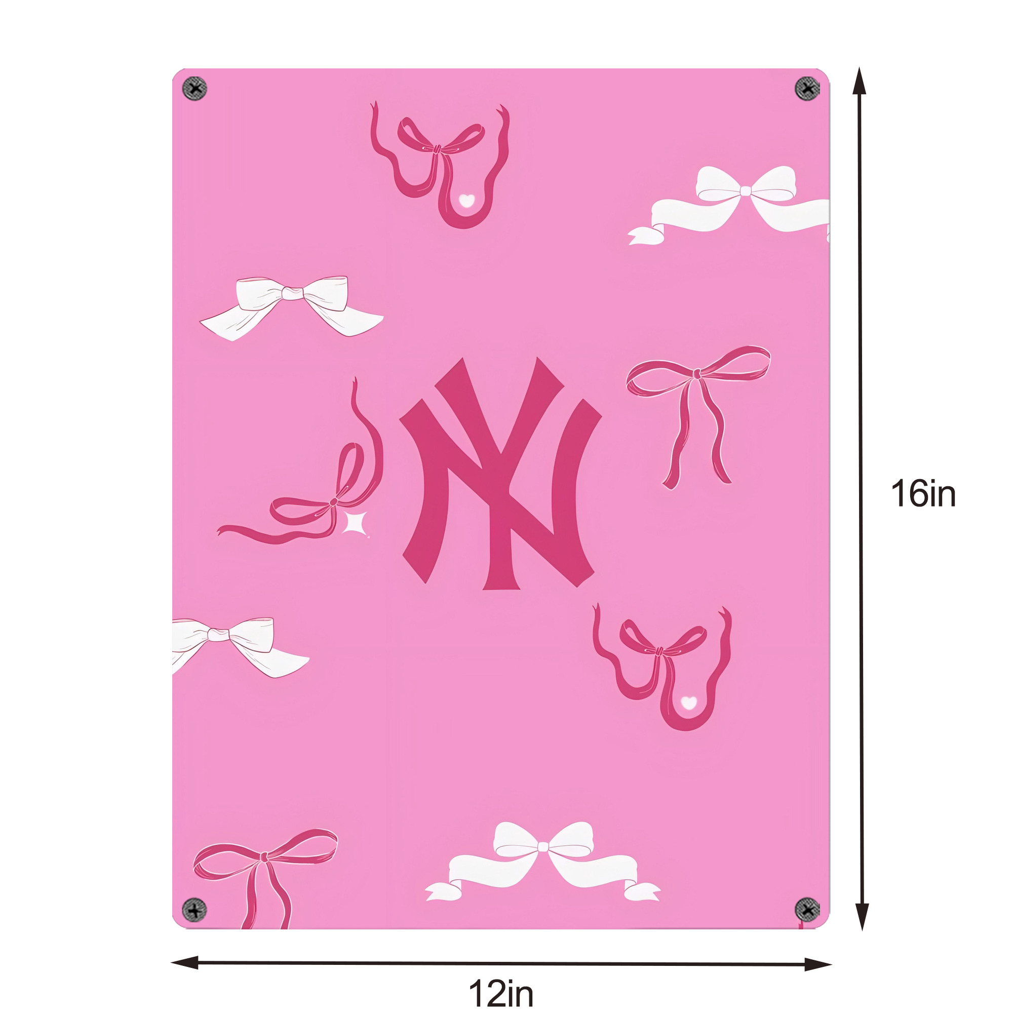 New York Yankees 220 Vintage Metal Tin Sign 12x16inch – Retro Wall Art Decor For Home, Bar, Kitchen, Bedroom, Office – Durable Iron Sheet Poster, Easy To Hang, Full-Color Printing