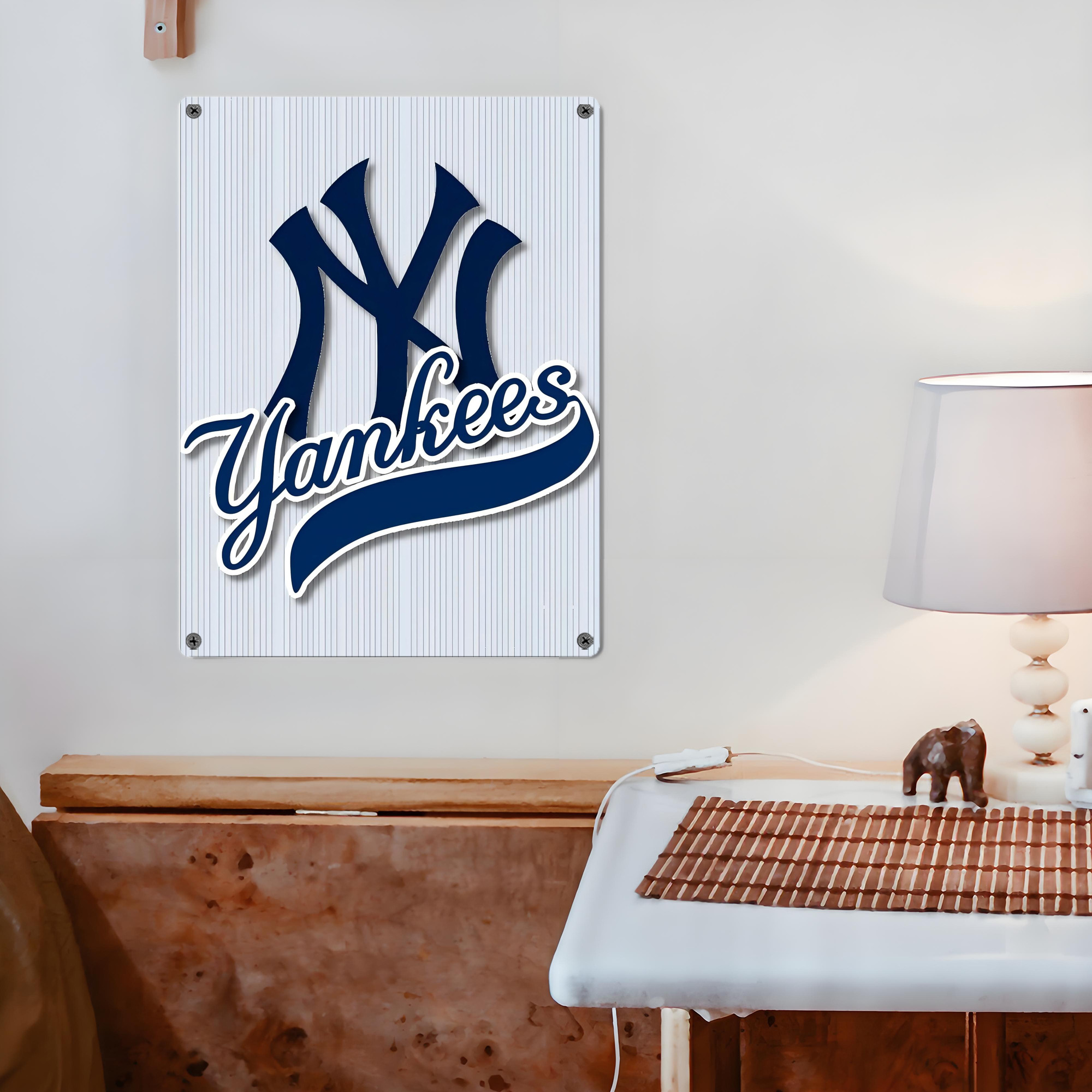 New York Yankees 151 Vintage Metal Tin Sign 12x16inch – Retro Wall Art Decor For Home, Bar, Kitchen, Bedroom, Office – Durable Iron Sheet Poster, Easy To Hang, Full-Color Printing