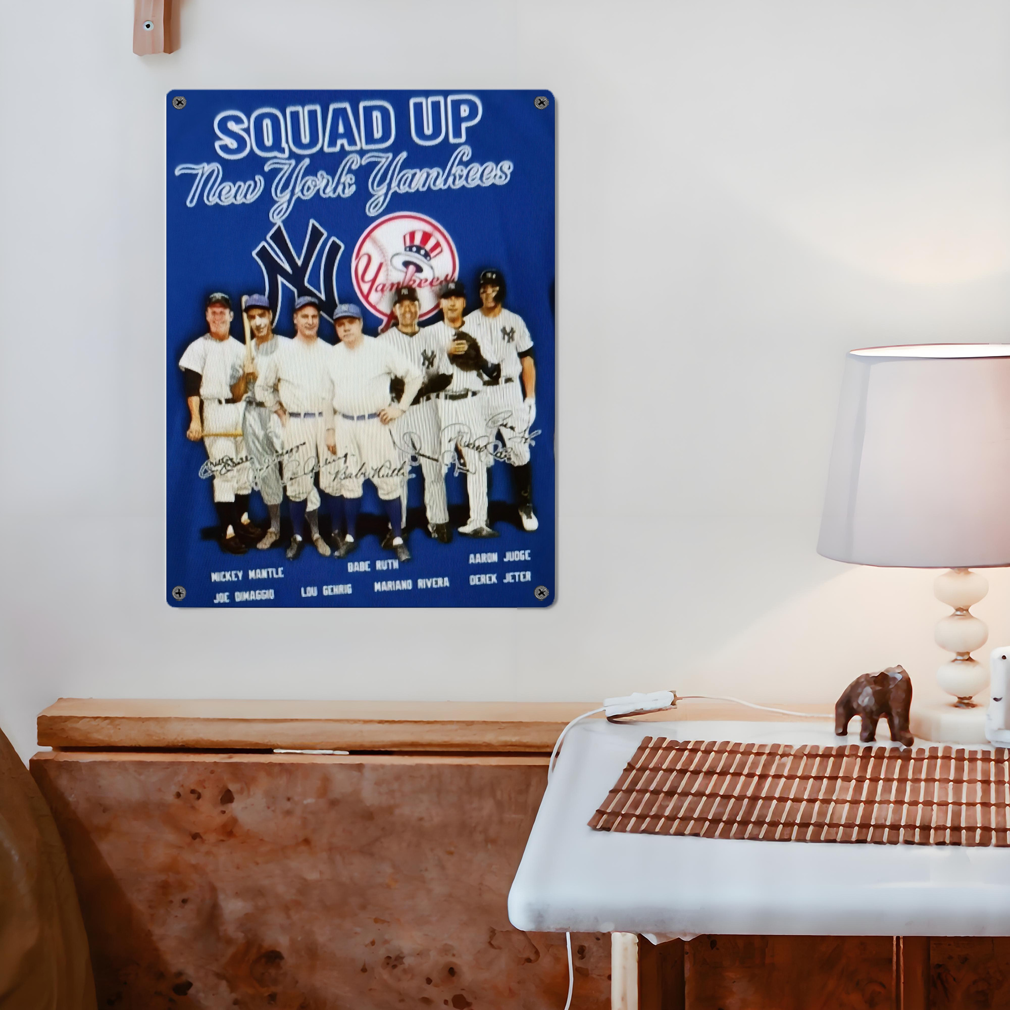 New York Yankees 312 Vintage Metal Tin Sign 12x16inch – Retro Wall Art Decor For Home, Bar, Kitchen, Bedroom, Office – Durable Iron Sheet Poster, Easy To Hang, Full-Color Printing