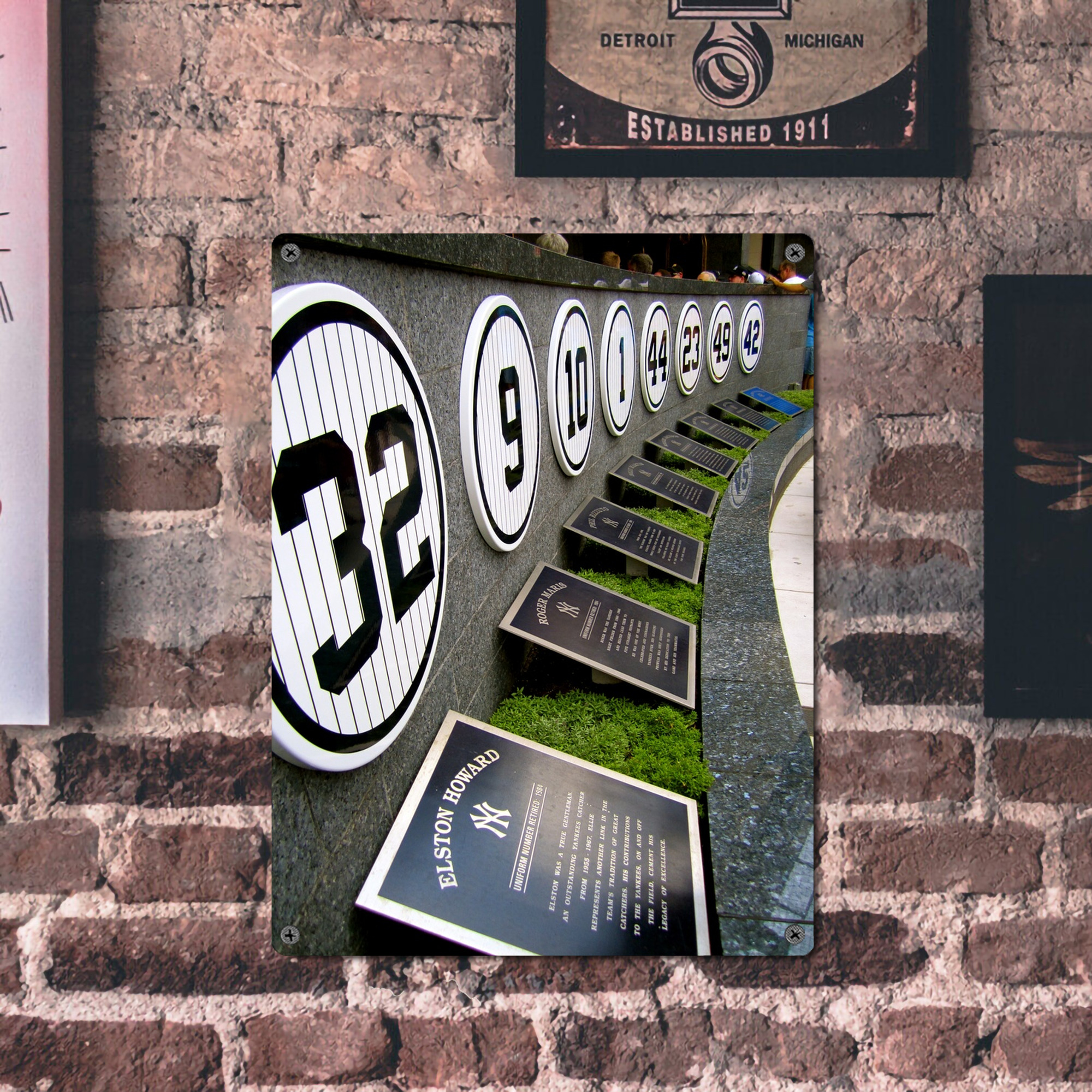 New York Yankees 253 Vintage Metal Tin Sign 12x16inch – Retro Wall Art Decor For Home, Bar, Kitchen, Bedroom, Office – Durable Iron Sheet Poster, Easy To Hang, Full-Color Printing