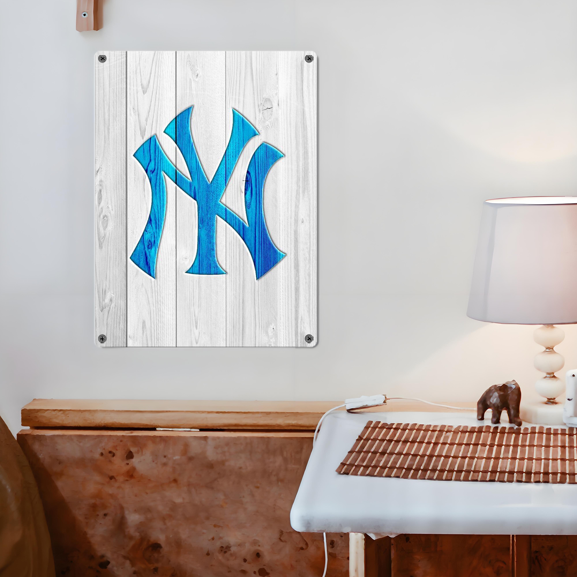 New York Yankees 156 Vintage Metal Tin Sign 12x16inch – Retro Wall Art Decor For Home, Bar, Kitchen, Bedroom, Office – Durable Iron Sheet Poster, Easy To Hang, Full-Color Printing