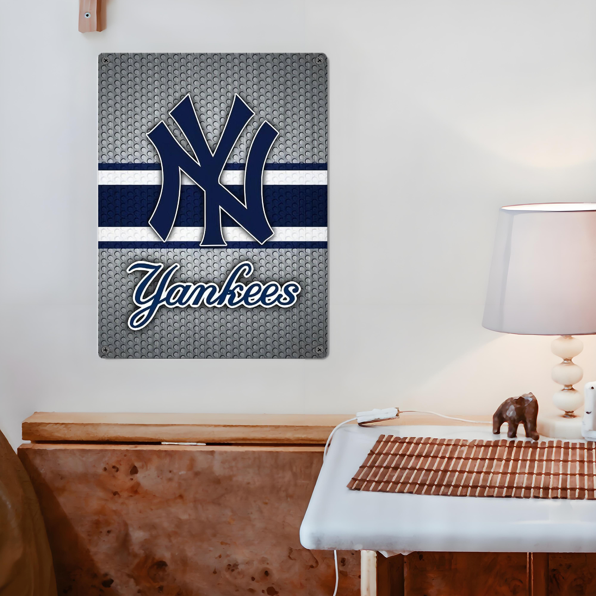 New York Yankees 311 Vintage Metal Tin Sign 12x16inch – Retro Wall Art Decor For Home, Bar, Kitchen, Bedroom, Office – Durable Iron Sheet Poster, Easy To Hang, Full-Color Printing
