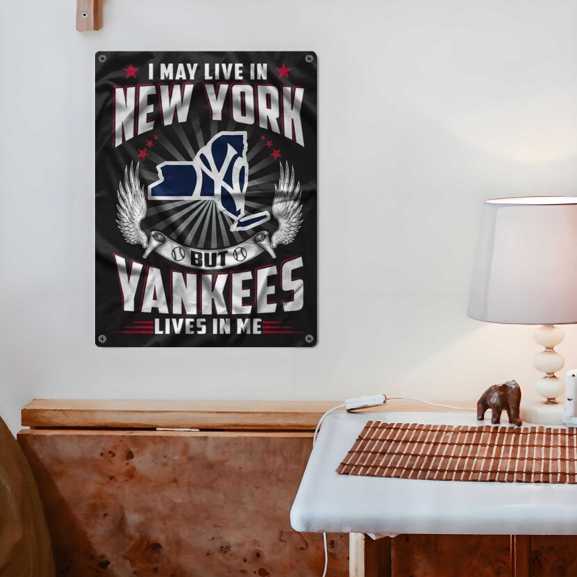 New York Yankees 320 Vintage Metal Tin Sign 12x16inch – Retro Wall Art Decor For Home, Bar, Kitchen, Bedroom, Office – Durable Iron Sheet Poster, Easy To Hang, Full-Color Printing