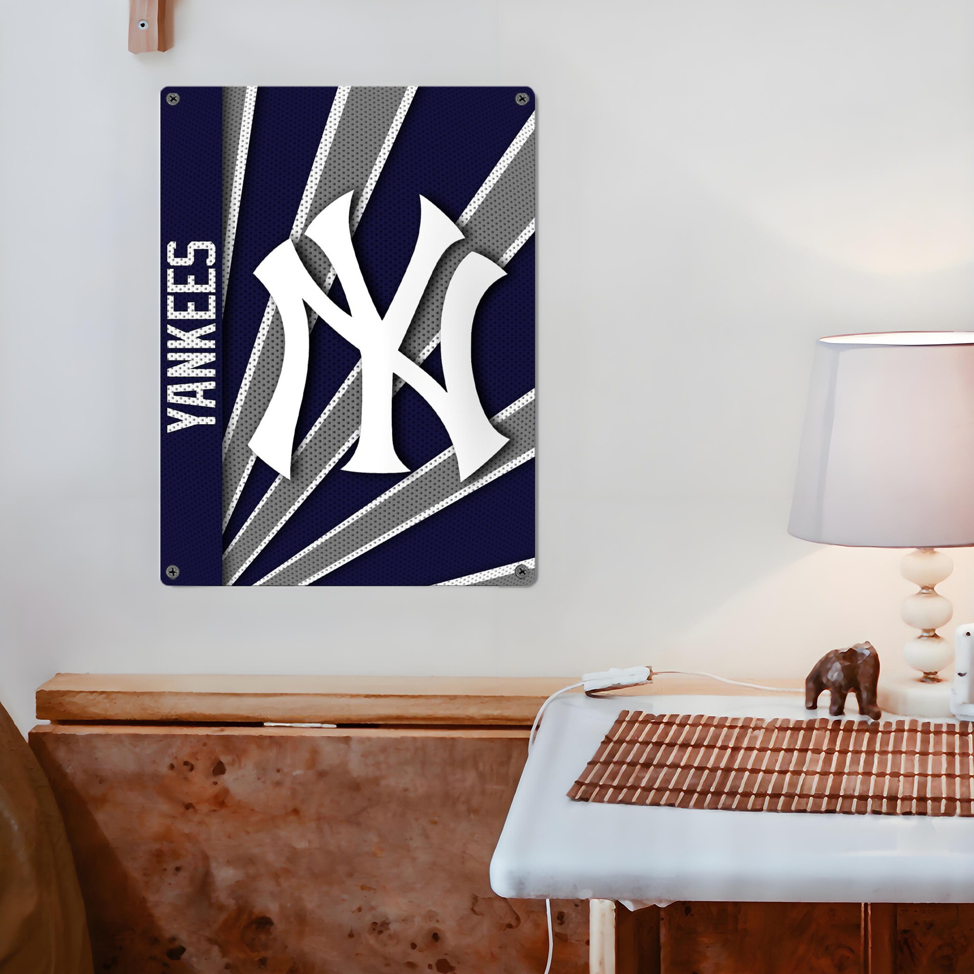 New York Yankees 168 Vintage Metal Tin Sign 12x16inch – Retro Wall Art Decor For Home, Bar, Kitchen, Bedroom, Office – Durable Iron Sheet Poster, Easy To Hang, Full-Color Printing
