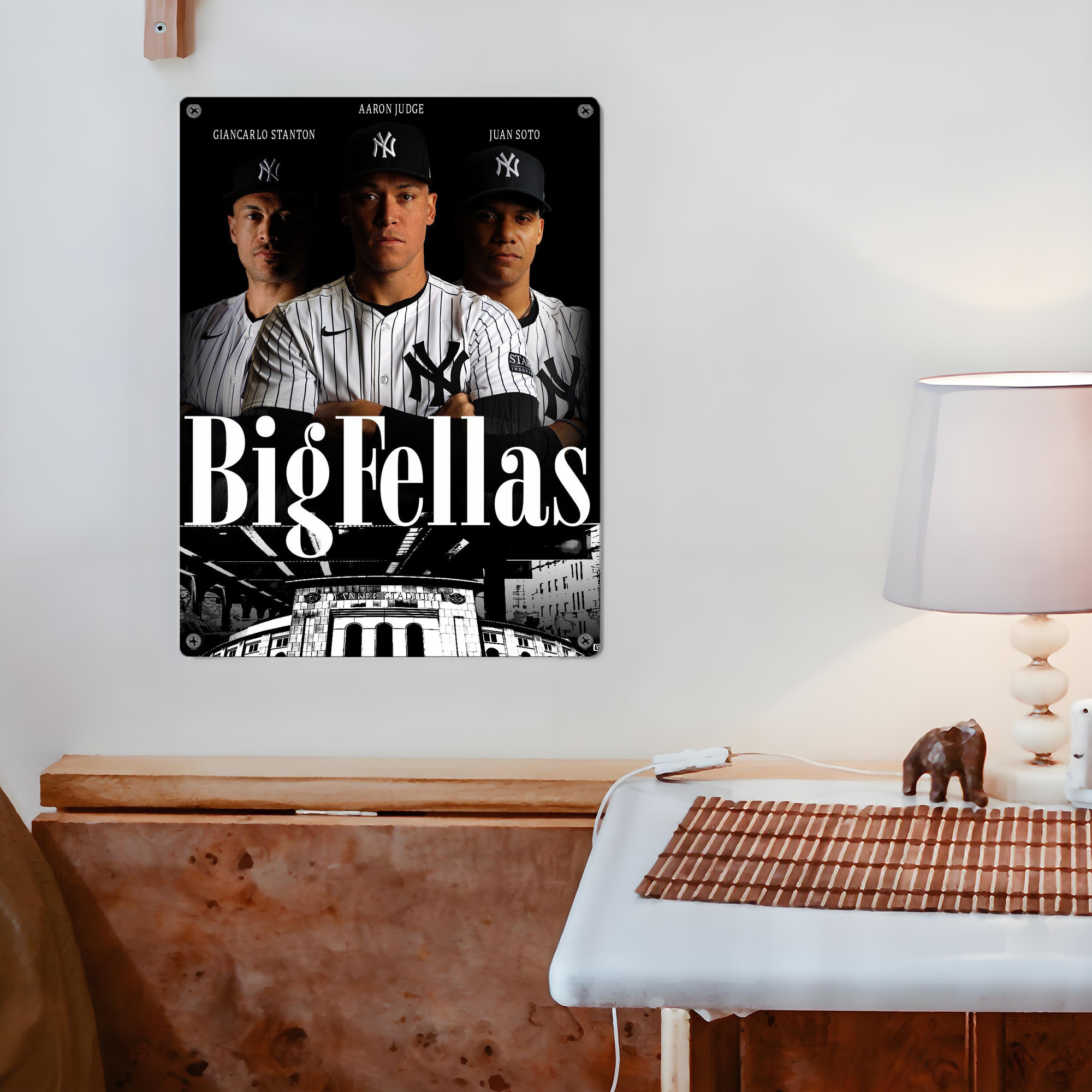 New York Yankees 341 Vintage Metal Tin Sign 12x16inch – Retro Wall Art Decor For Home, Bar, Kitchen, Bedroom, Office – Durable Iron Sheet Poster, Easy To Hang, Full-Color Printing