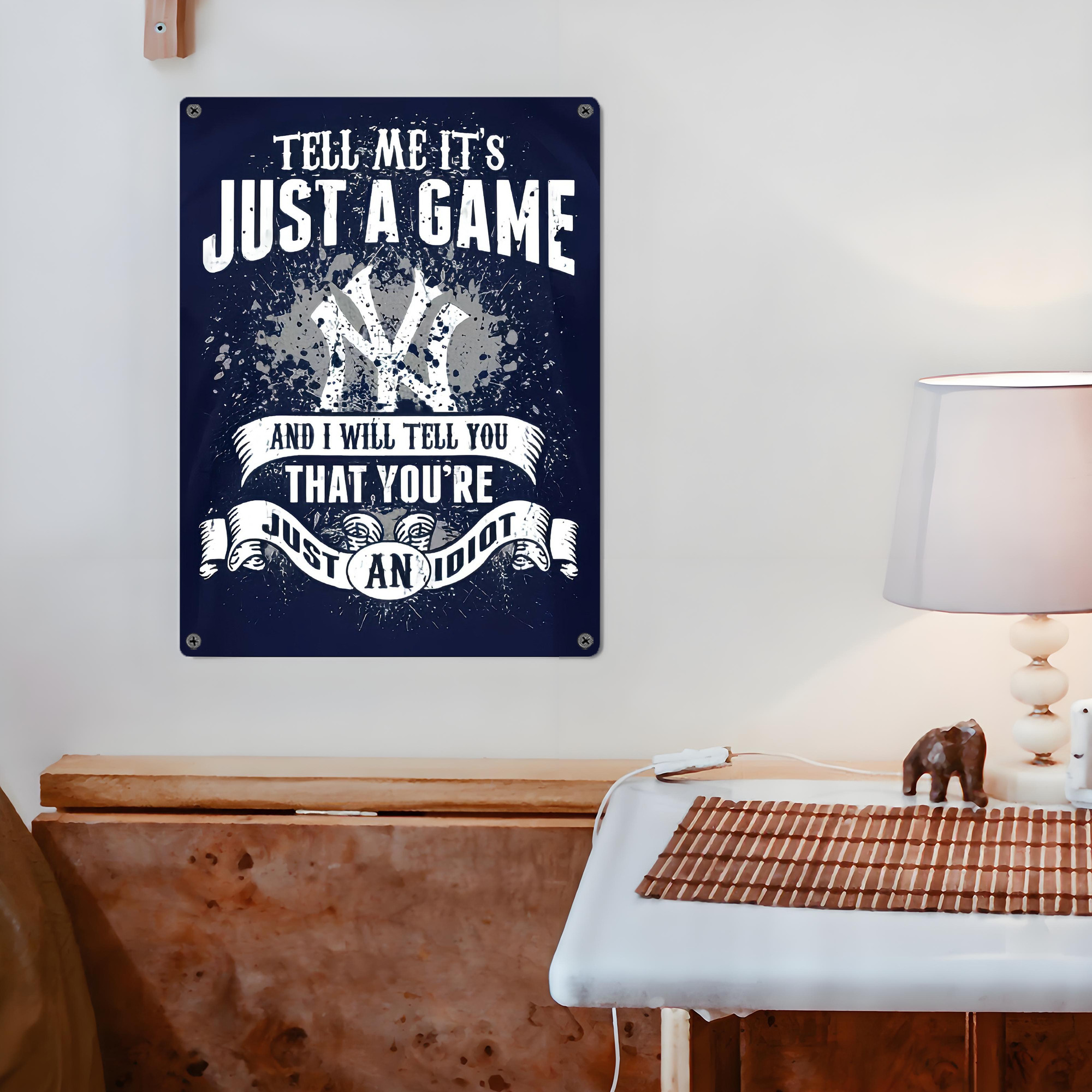 New York Yankees 174 Vintage Metal Tin Sign 12x16inch – Retro Wall Art Decor For Home, Bar, Kitchen, Bedroom, Office – Durable Iron Sheet Poster, Easy To Hang, Full-Color Printing