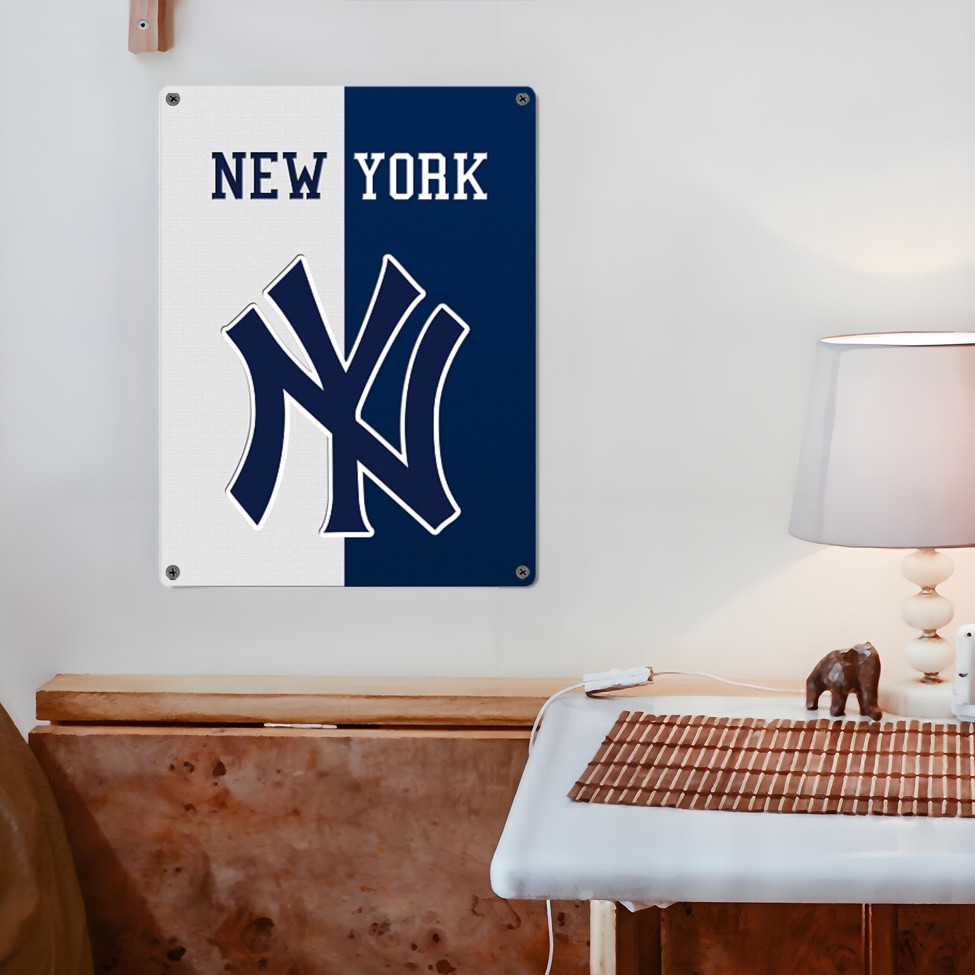 New York Yankees 332 Vintage Metal Tin Sign 12x16inch – Retro Wall Art Decor For Home, Bar, Kitchen, Bedroom, Office – Durable Iron Sheet Poster, Easy To Hang, Full-Color Printing