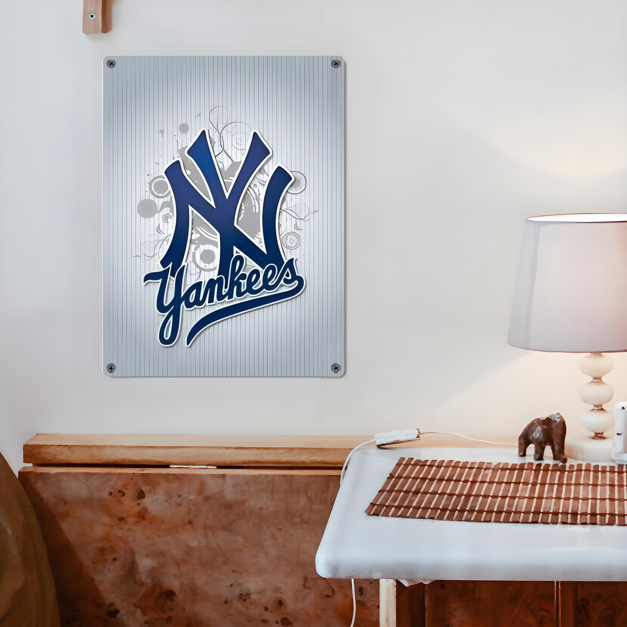 New York Yankees 181 Vintage Metal Tin Sign 12x16inch – Retro Wall Art Decor For Home, Bar, Kitchen, Bedroom, Office – Durable Iron Sheet Poster, Easy To Hang, Full-Color Printing