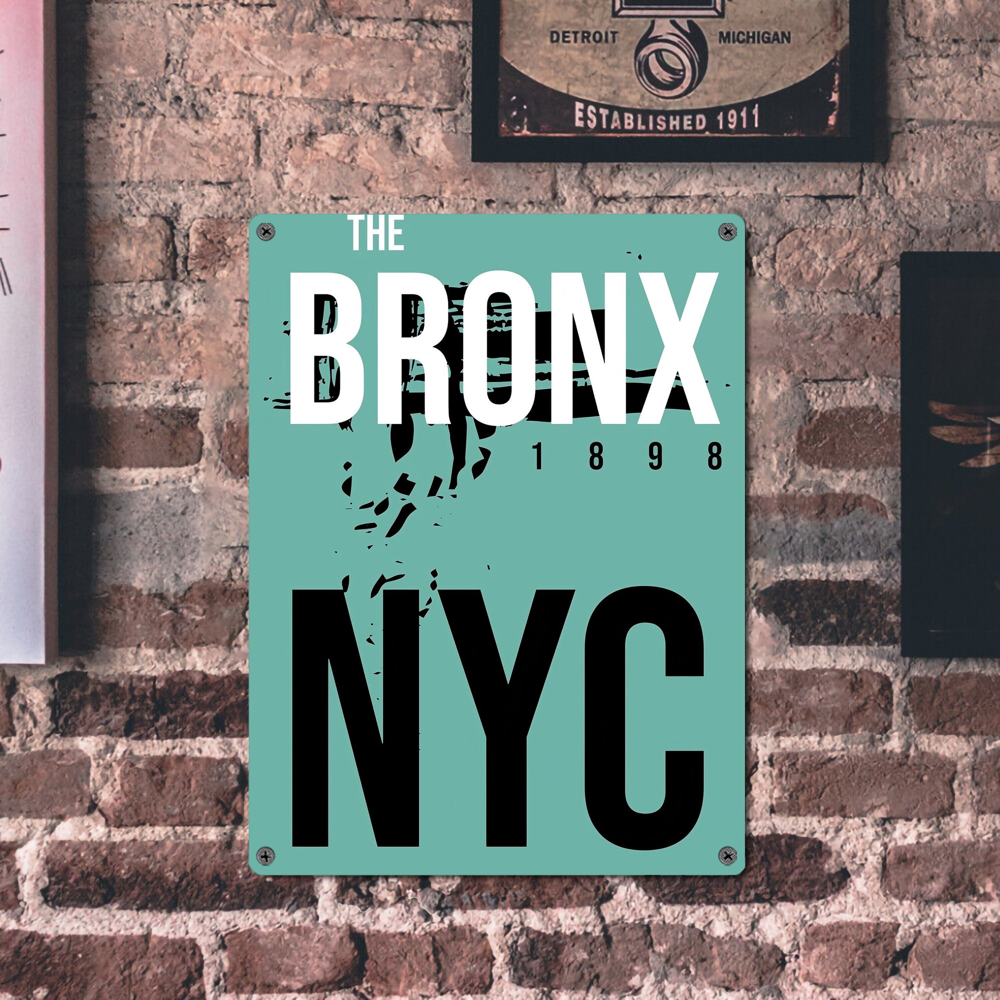 New York Yankees 186 Vintage Metal Tin Sign 12x16inch – Retro Wall Art Decor For Home, Bar, Kitchen, Bedroom, Office – Durable Iron Sheet Poster, Easy To Hang, Full-Color Printing