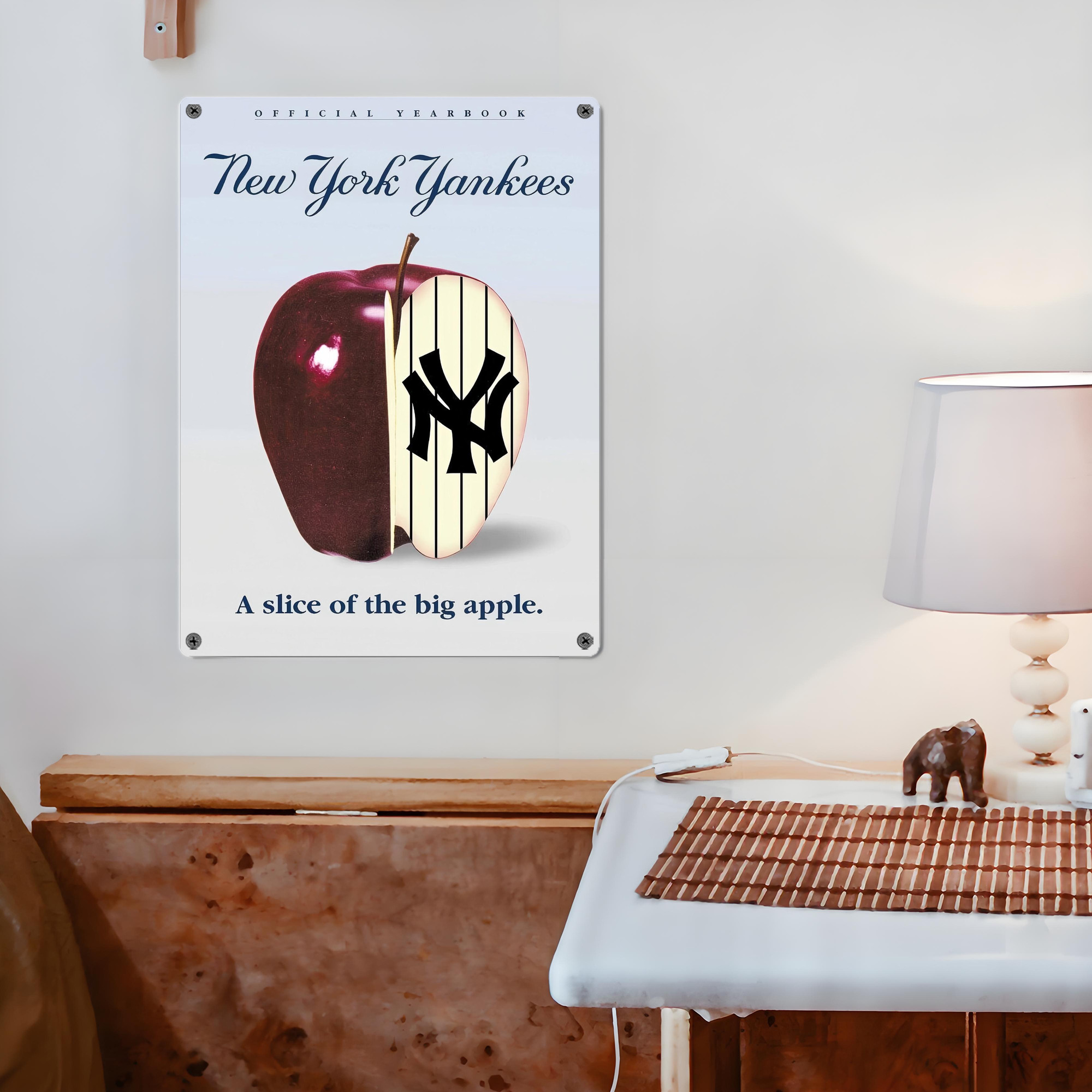 New York Yankees 202 Vintage Metal Tin Sign 12x16inch – Retro Wall Art Decor For Home, Bar, Kitchen, Bedroom, Office – Durable Iron Sheet Poster, Easy To Hang, Full-Color Printing