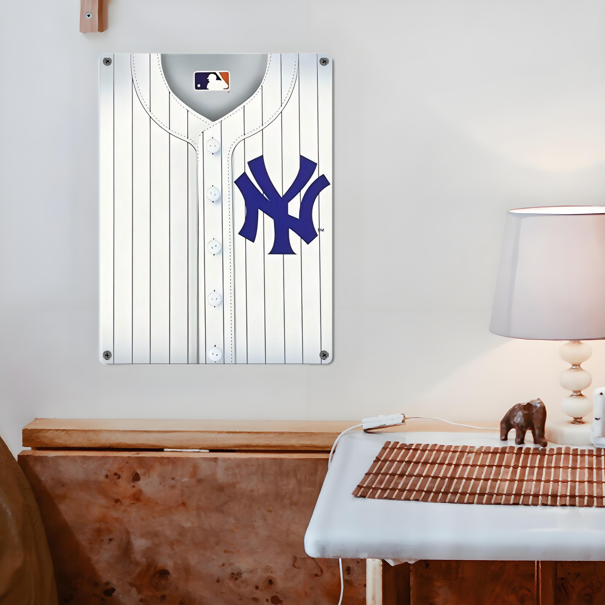 New York Yankees 213 Vintage Metal Tin Sign 12x16inch – Retro Wall Art Decor For Home, Bar, Kitchen, Bedroom, Office – Durable Iron Sheet Poster, Easy To Hang, Full-Color Printing