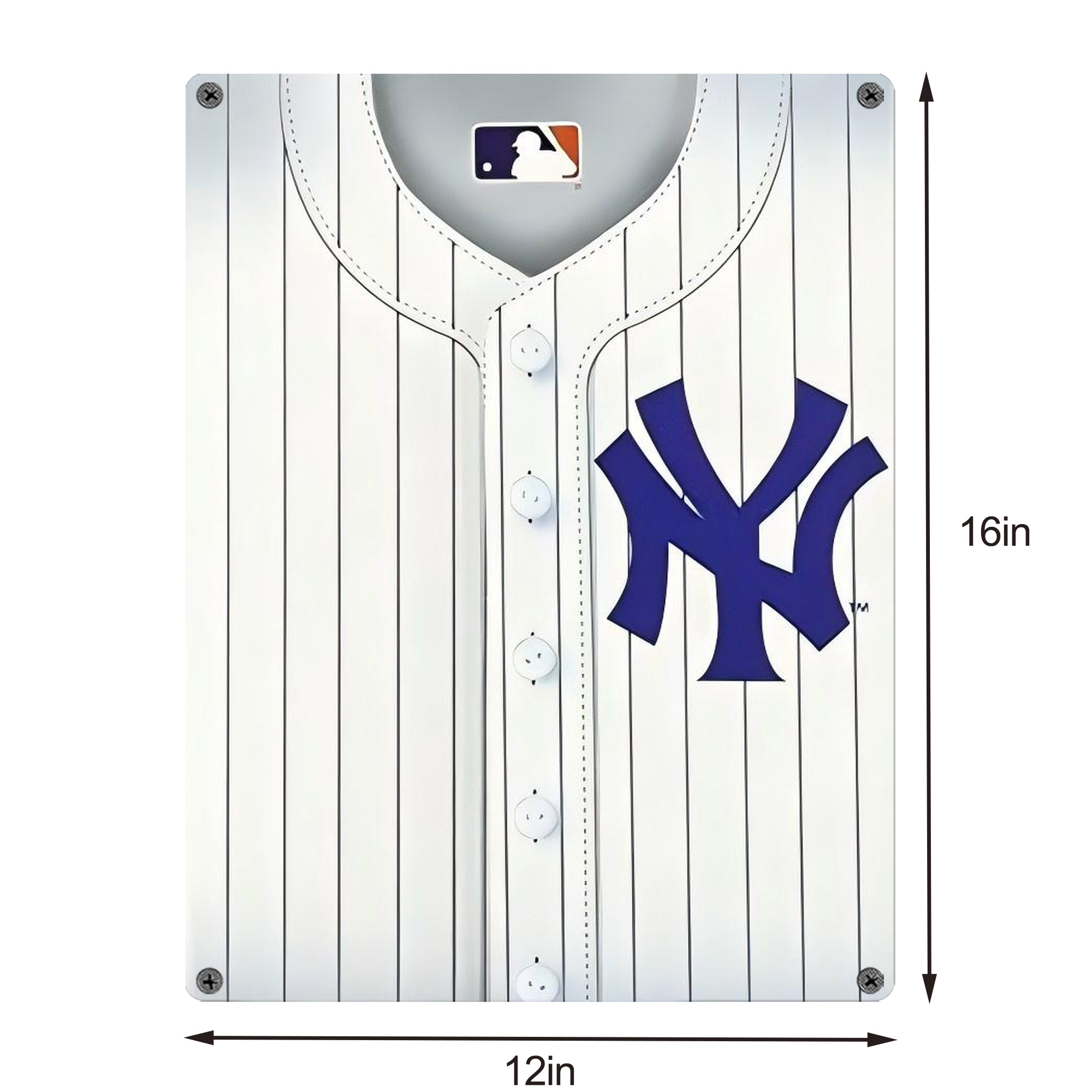 New York Yankees 213 Vintage Metal Tin Sign 12x16inch – Retro Wall Art Decor For Home, Bar, Kitchen, Bedroom, Office – Durable Iron Sheet Poster, Easy To Hang, Full-Color Printing