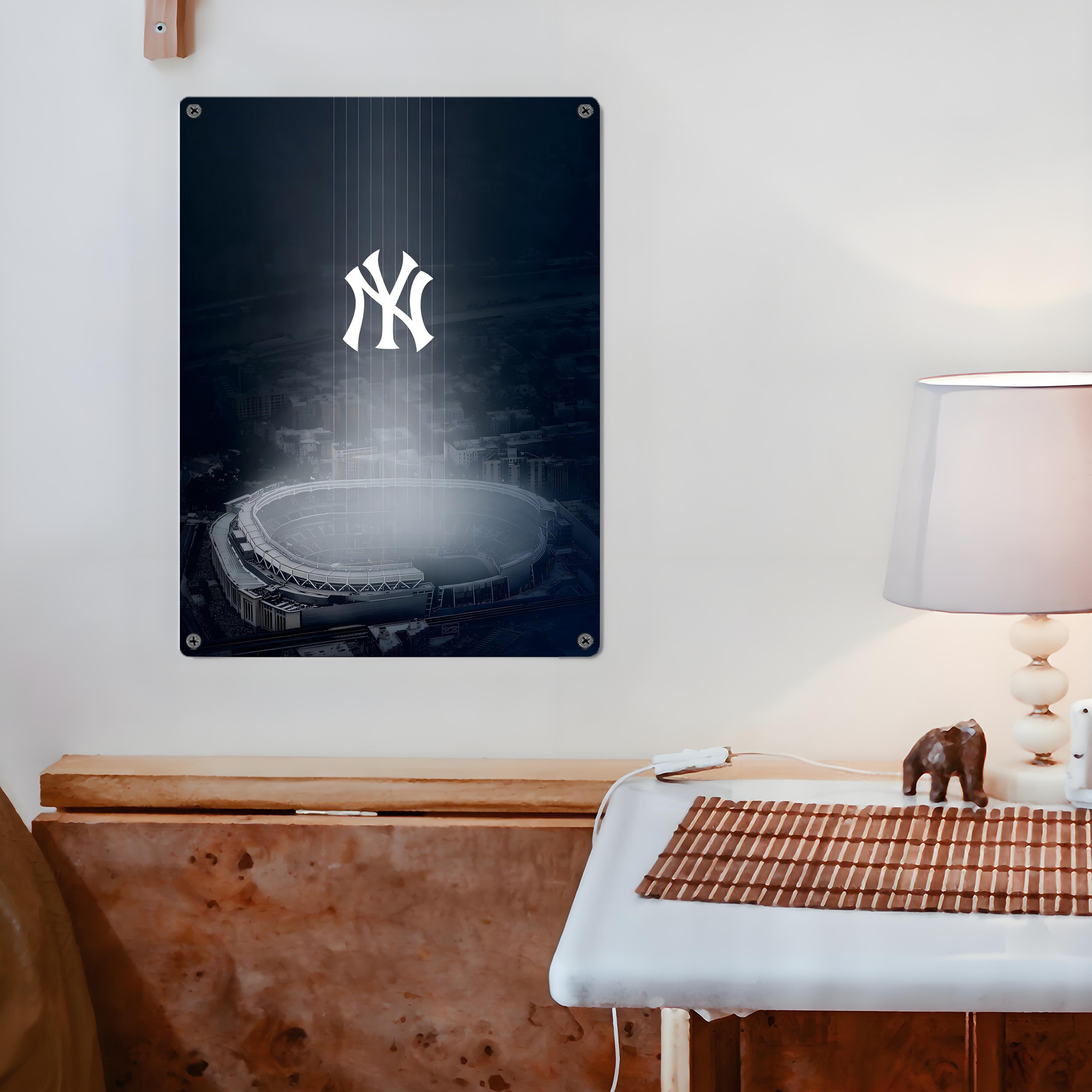 New York Yankees 225 Vintage Metal Tin Sign 12x16inch – Retro Wall Art Decor For Home, Bar, Kitchen, Bedroom, Office – Durable Iron Sheet Poster, Easy To Hang, Full-Color Printing