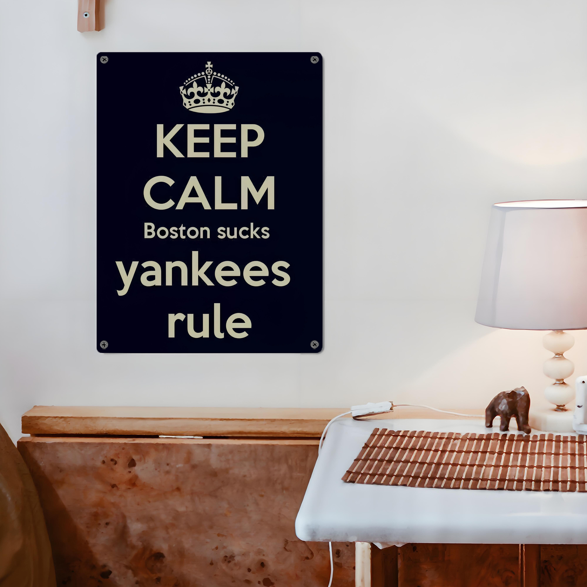 New York Yankees 226 Vintage Metal Tin Sign 12x16inch – Retro Wall Art Decor For Home, Bar, Kitchen, Bedroom, Office – Durable Iron Sheet Poster, Easy To Hang, Full-Color Printing