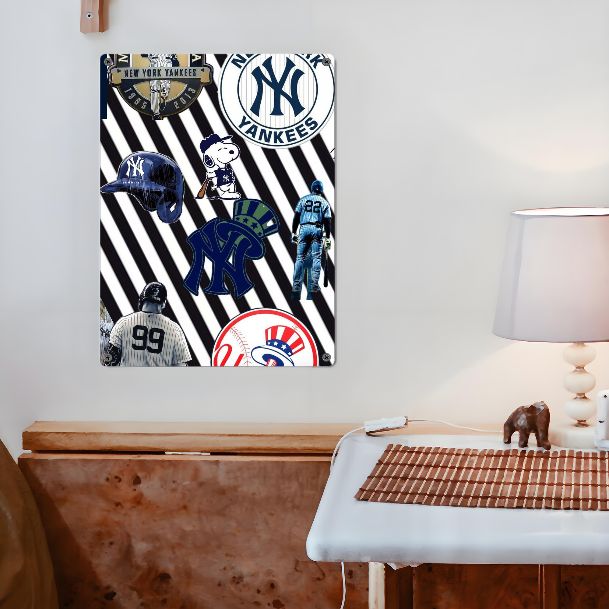 New York Yankees 231 Vintage Metal Tin Sign 12x16inch – Retro Wall Art Decor For Home, Bar, Kitchen, Bedroom, Office – Durable Iron Sheet Poster, Easy To Hang, Full-Color Printing