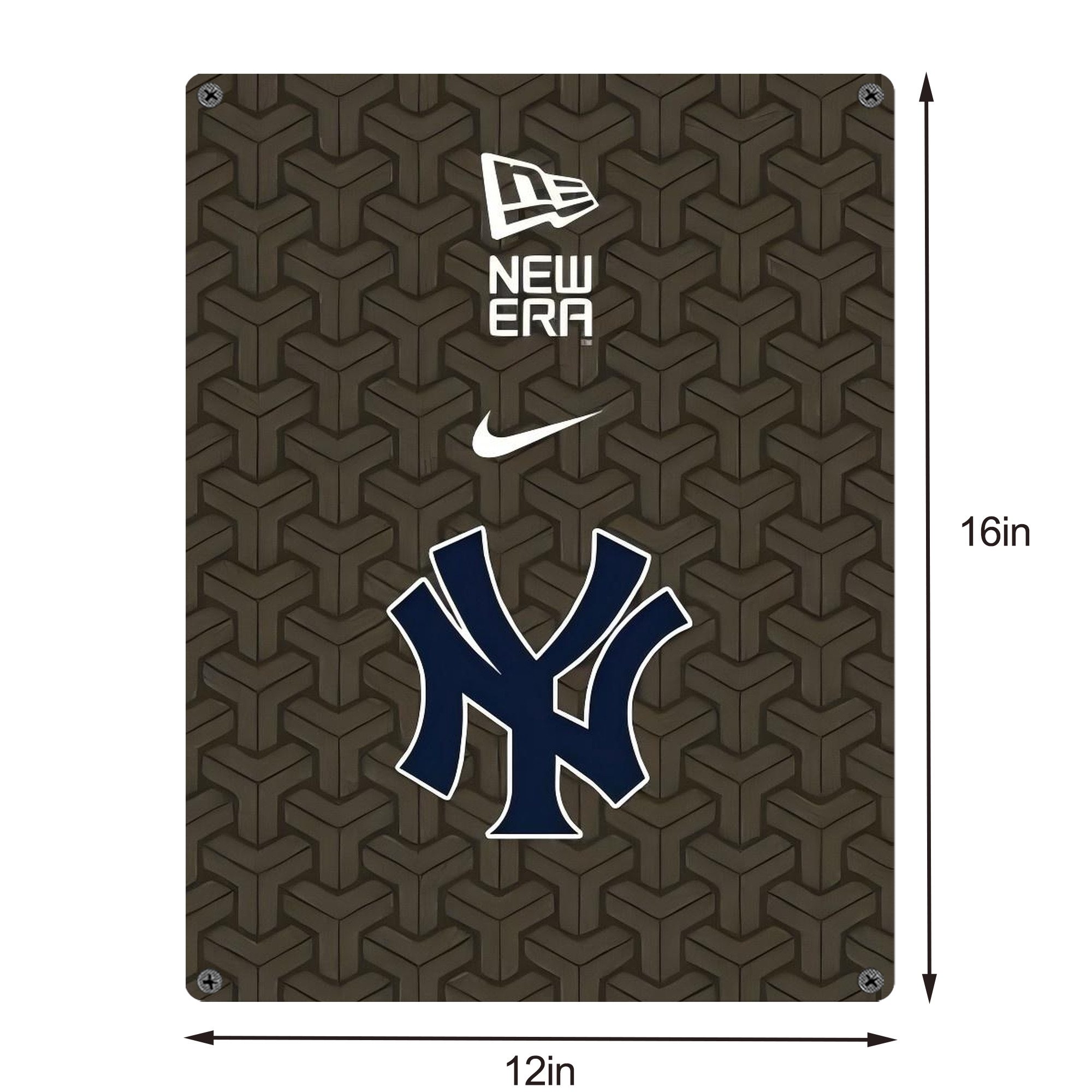 New York Yankees 318 Vintage Metal Tin Sign 12x16inch – Retro Wall Art Decor For Home, Bar, Kitchen, Bedroom, Office – Durable Iron Sheet Poster, Easy To Hang, Full-Color Printing