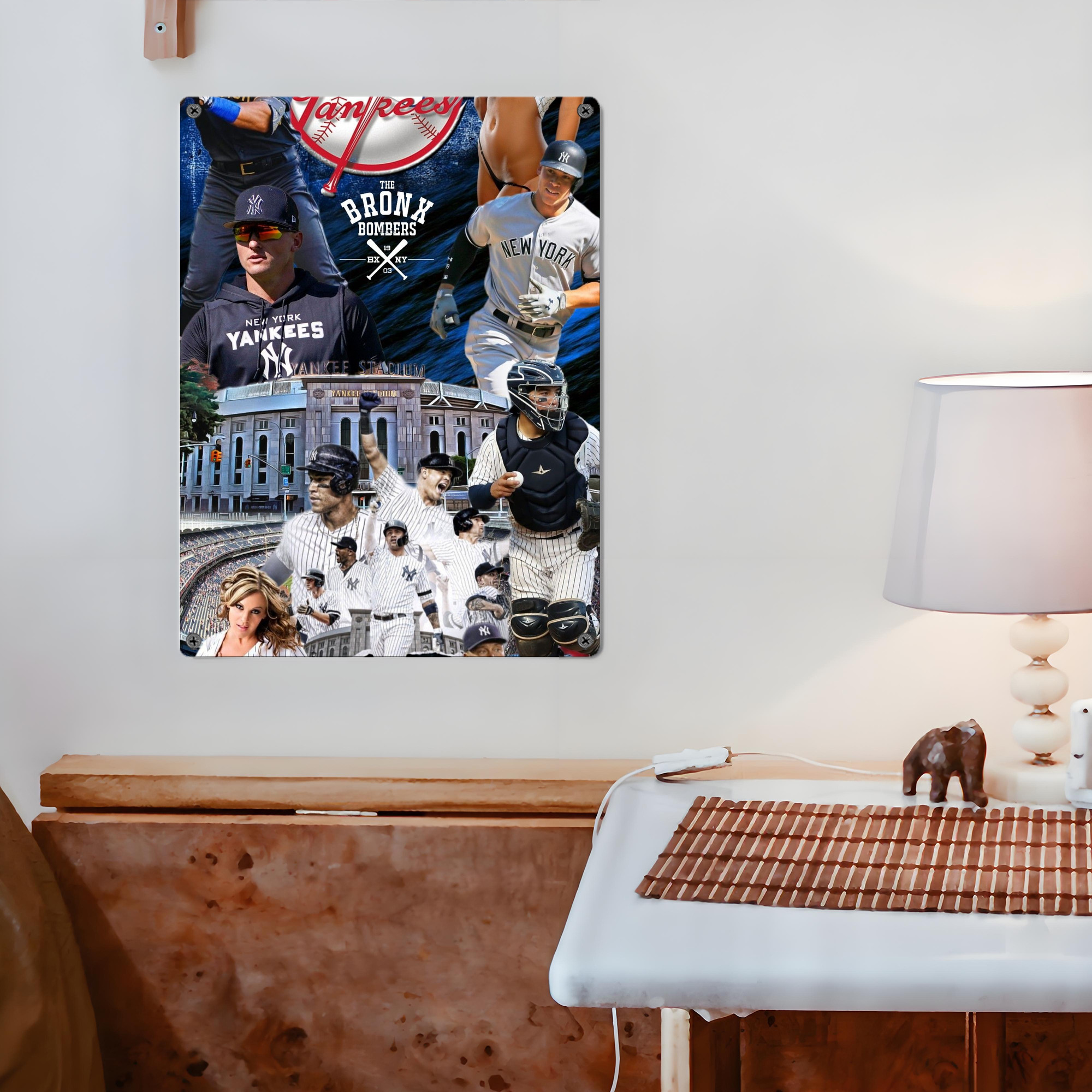 New York Yankees 336 Vintage Metal Tin Sign 12x16inch – Retro Wall Art Decor For Home, Bar, Kitchen, Bedroom, Office – Durable Iron Sheet Poster, Easy To Hang, Full-Color Printing