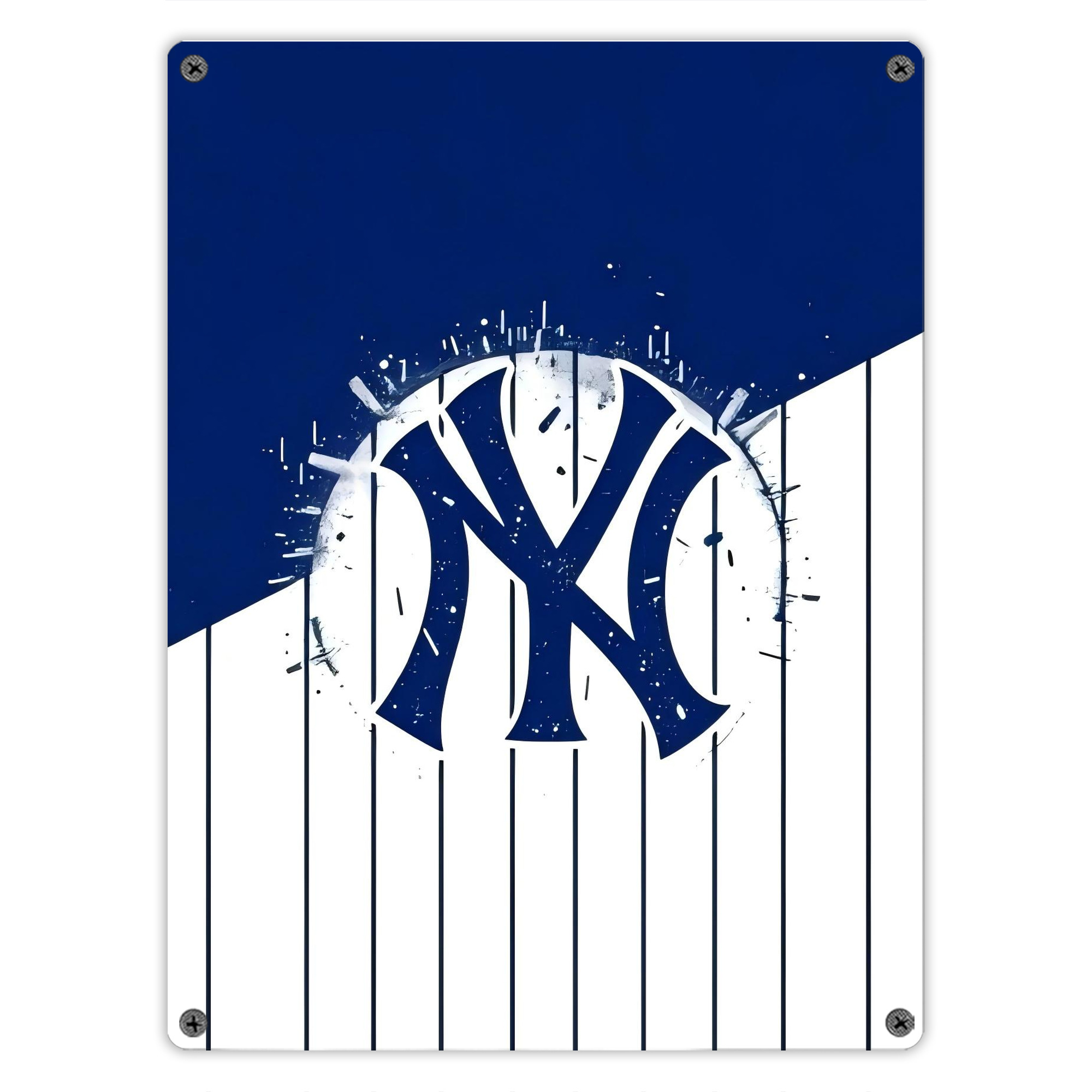 New York Yankees 106 Vintage Metal Tin Sign 12x16inch – Retro Wall Art Decor For Home, Bar, Kitchen, Bedroom, Office – Durable Iron Sheet Poster, Easy To Hang, Full-Color Printing